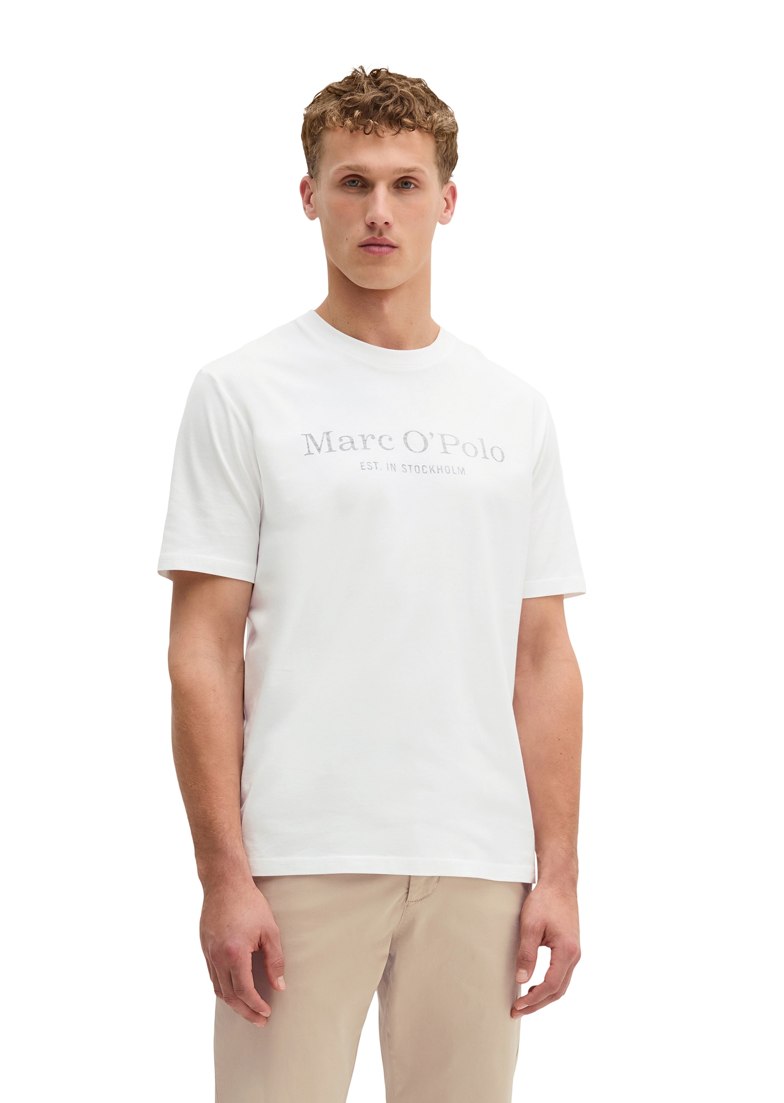Image of Marc OPolo T-Shirt klassisches Logo-T-Shirt