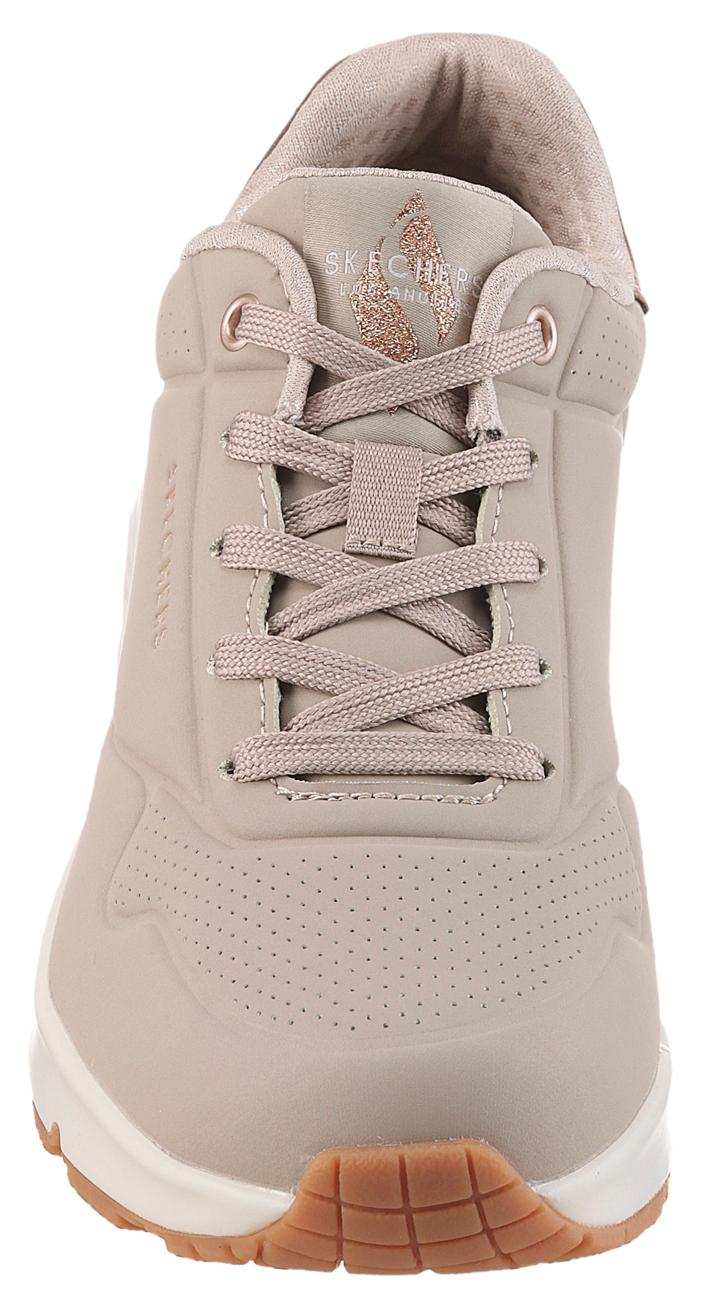 Skechers Sneakers »UNO GOLDEN AIR«  chaussure de loisirs, chaussure basse, chaussure à lacets avec insert métallique