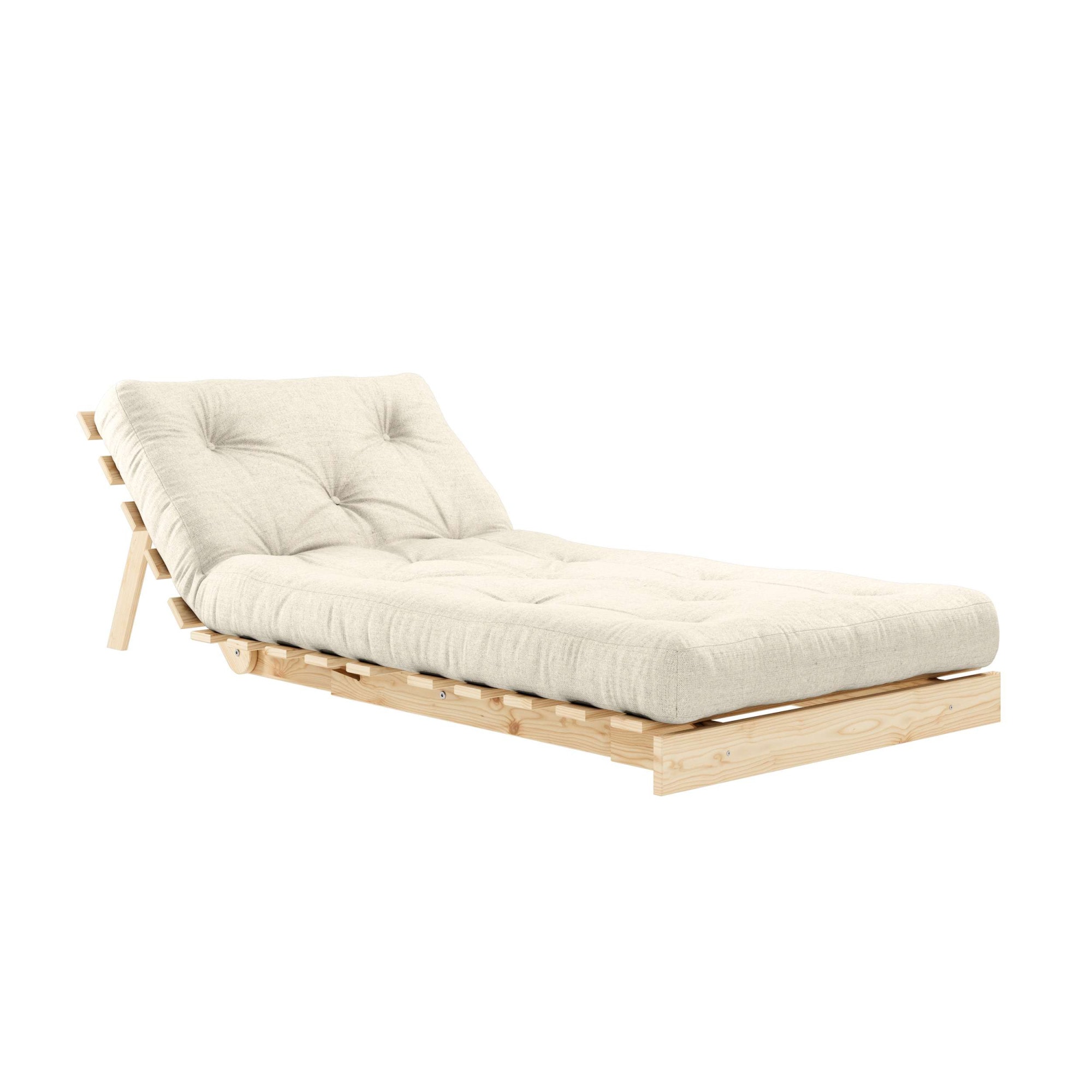 Karup Design Lit de jour »Roots Sofa Bed, Schlafsofa, Bettfunktion, FSC®-Massivholz, B: 90 cm« Inkl. Futonmatratze. Made in Europe, minimalistisches Design