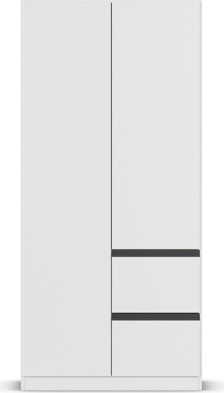 rauch Kleiderschrank »Drehtürenschrank Schrank Garderobe Wäscheschrank COSTA Breite 91 cm« in 3 Ausstattungen BASIC/CLASSIC/PREMIUM,  Breite 91 cm grifflose Front mit Push-to-Open Funktion MADE IN GERMANY