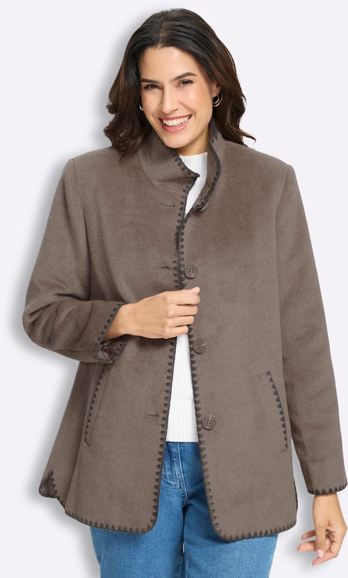 Inspirationen Veste longue sans capuche