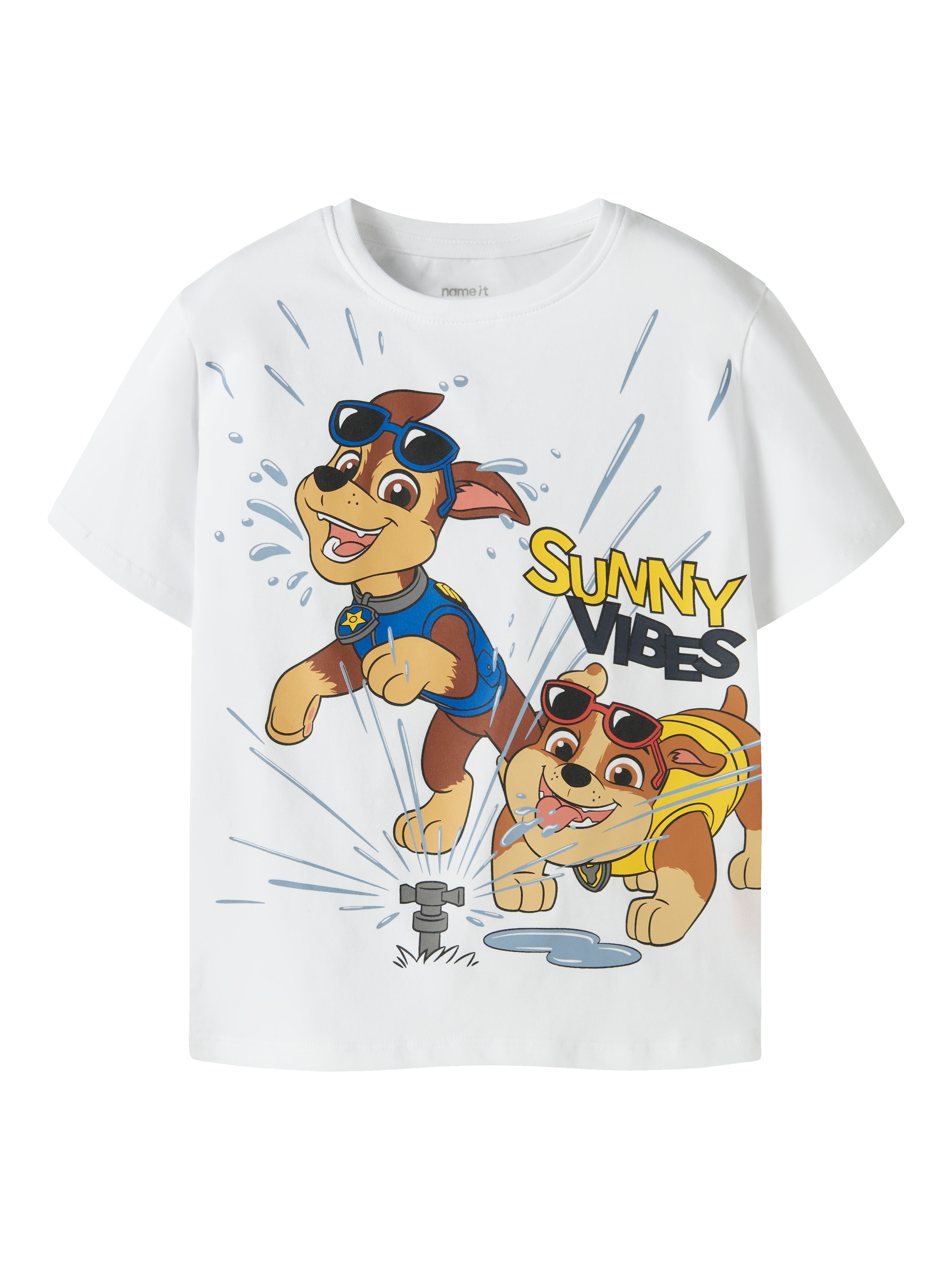 Image of Name It T-Shirt "NMMMACAS PAW SS NREG TOP CPLG" Baumwollmischung, regular fit