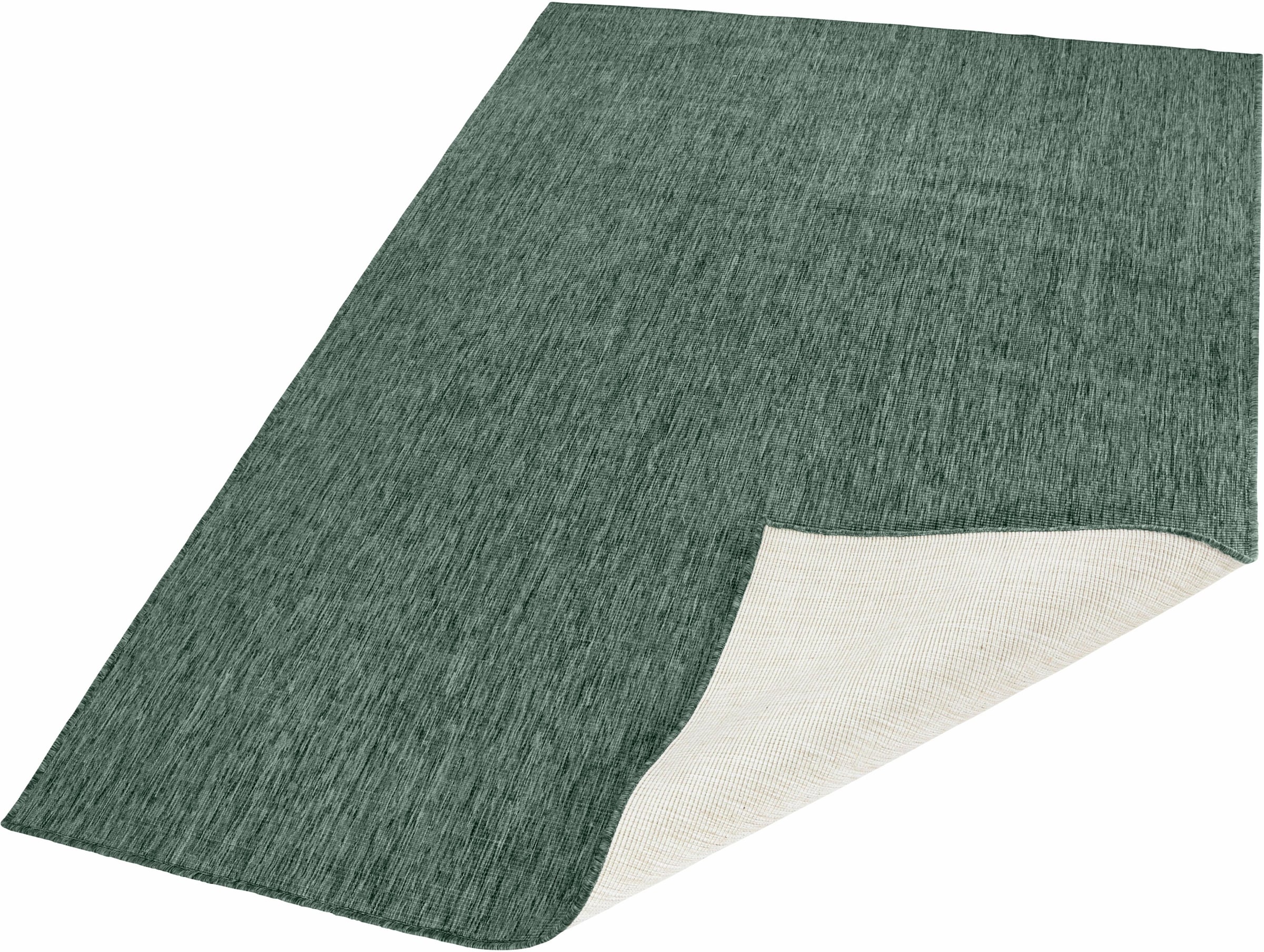 NORTHRUGS Teppich »Miami Wendeteppich«, rechteckig, 5 mm Höhe, In-& Outdoor, Wetterfest, Balkon, Läufer, Wohnzimmer, Wasserfest