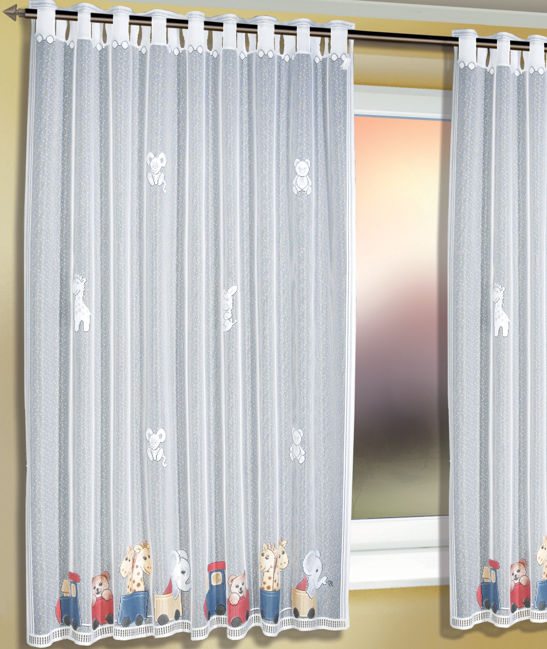 Image of WILLKOMMEN ZUHAUSE by ALBANI GROUP Vorhang »Tierzug«, (1 St.), Jacquard-Schal mit Stangendurchzug bei Ackermann Versand Schweiz