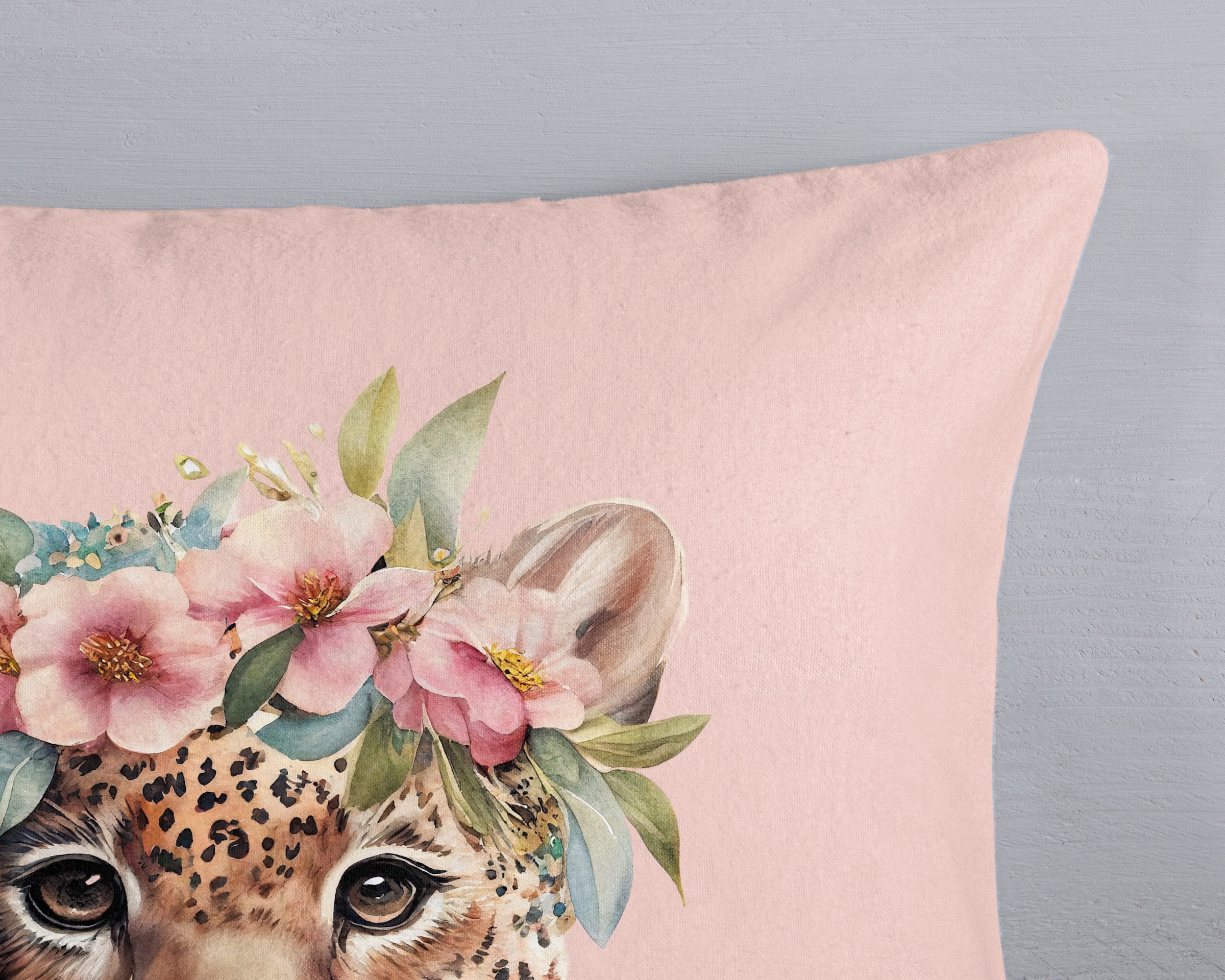 good morning Kinderbettwäsche »Kiranmu« 2 Stk. tlg. Flanell Biber, 135x200, Warm, Reissverschluss, Wende, Mädchen, leopard