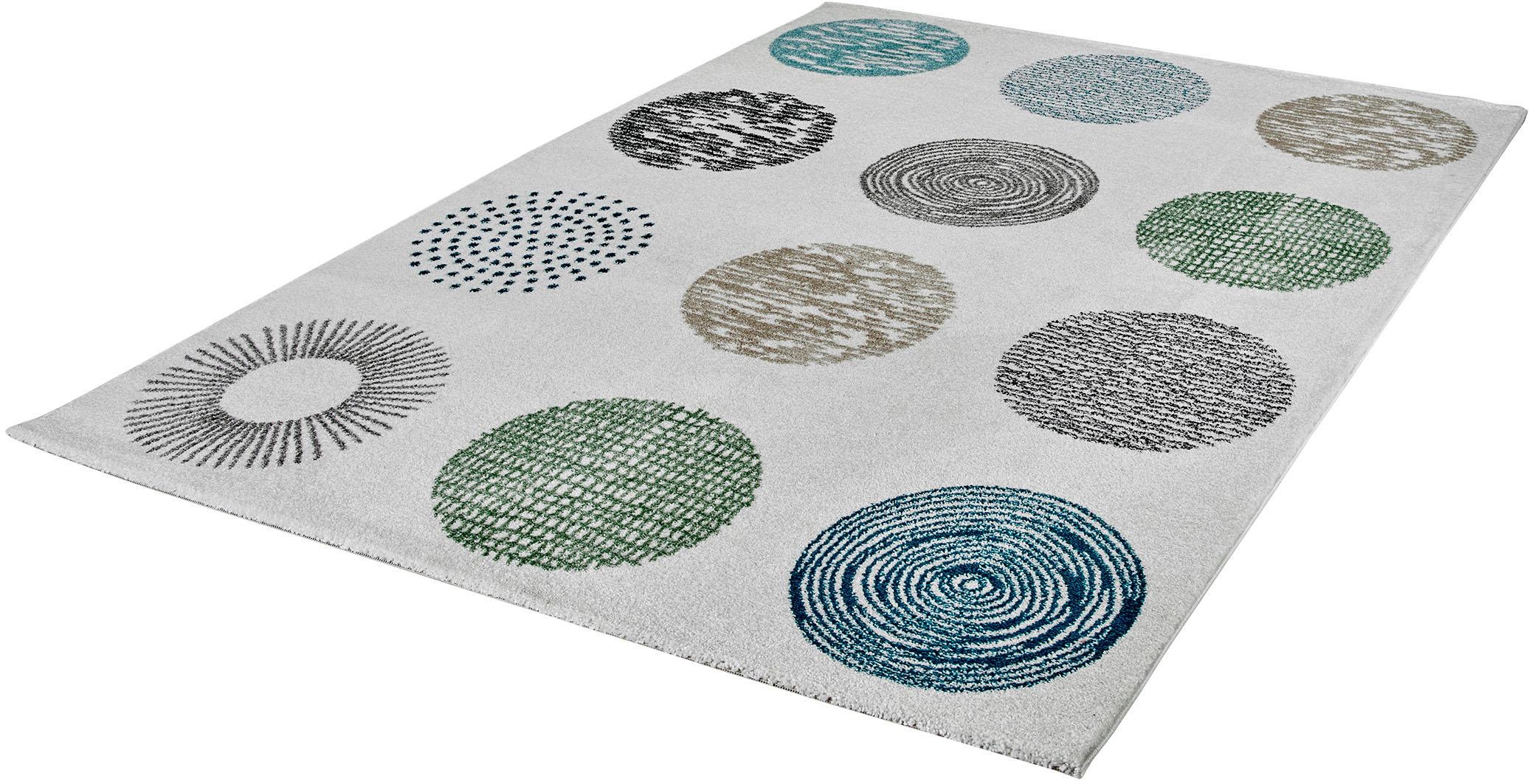 Image of Obsession Teppich »My Bronx 541«, rechteckig, 18 mm Höhe, Kurzflor, Motiv moderne Kreise, ideal im Wohnzimmer & Schlafzimmer bei Ackermann Versand Schweiz