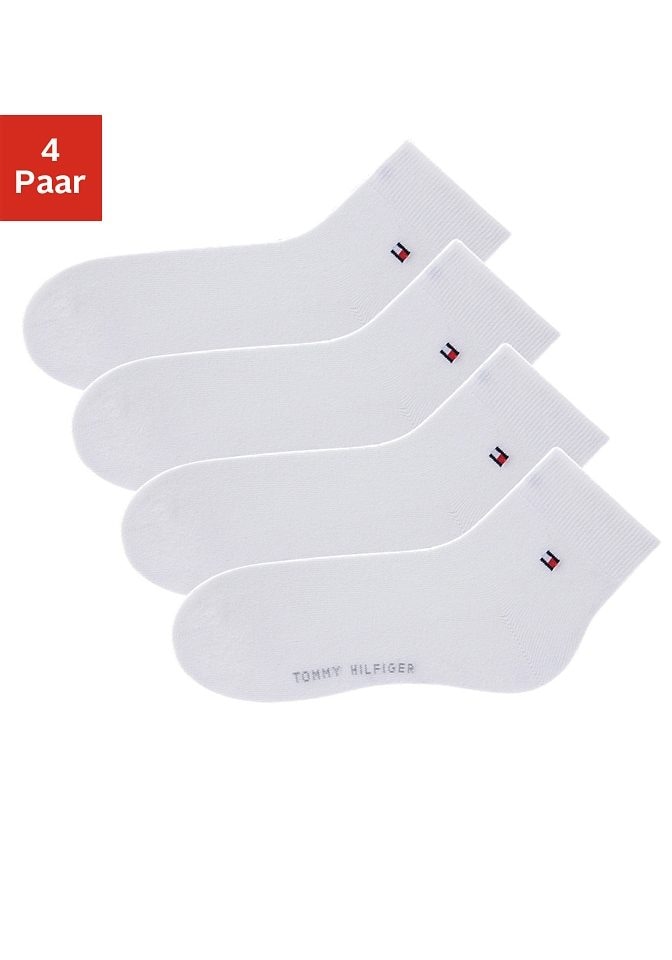 Tommy Hilfiger Kurzsocken, (4er-Pack), mit druckfreien Nähten