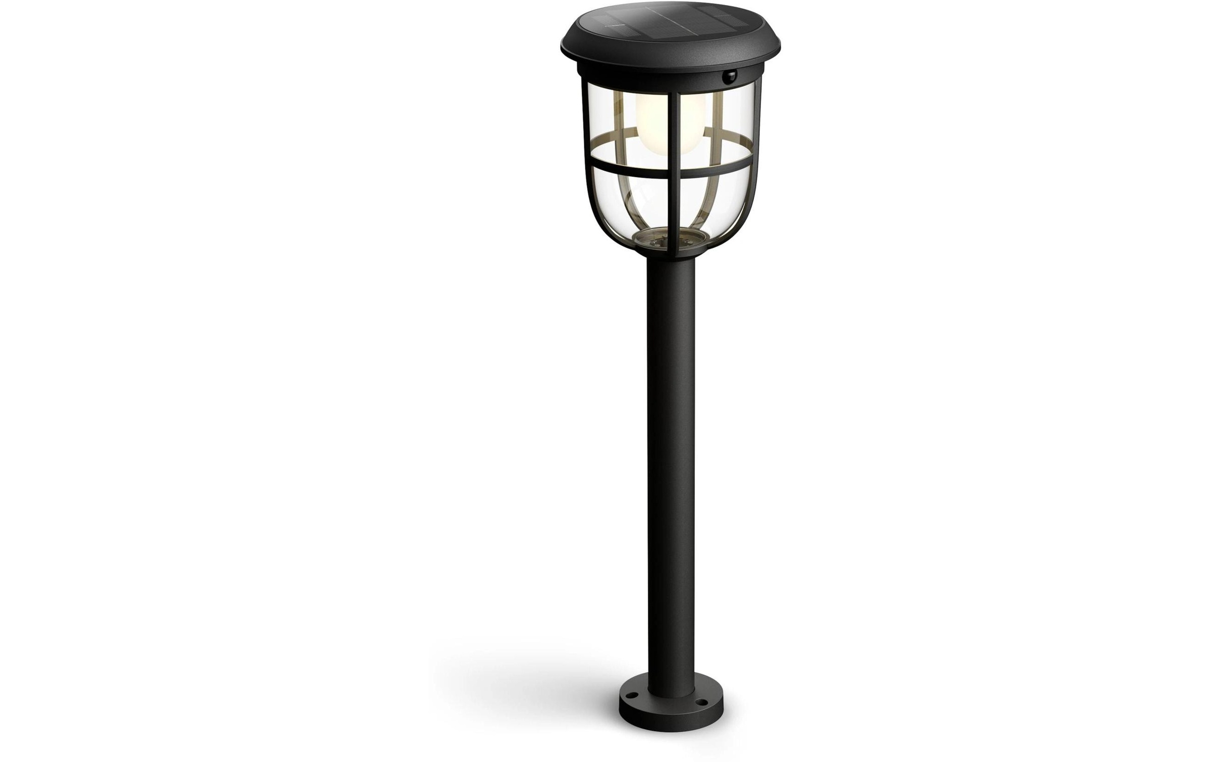 Image of Philips Gartenleuchte "Radii UE Solar schwarz 3000K" Warmweiss