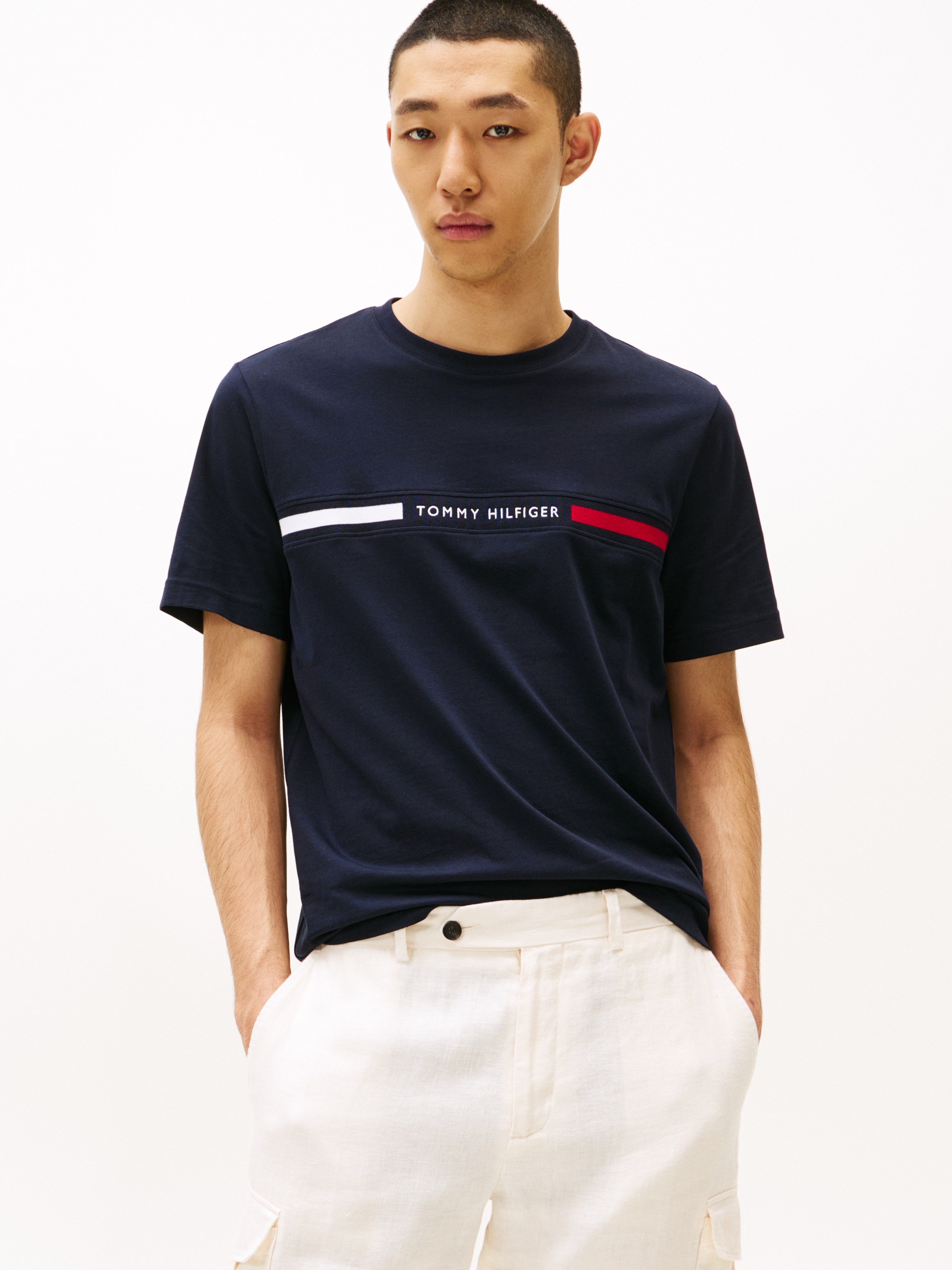 Tommy Hilfiger T-Shirt »HILFIGER CHEST INSERT TEE«