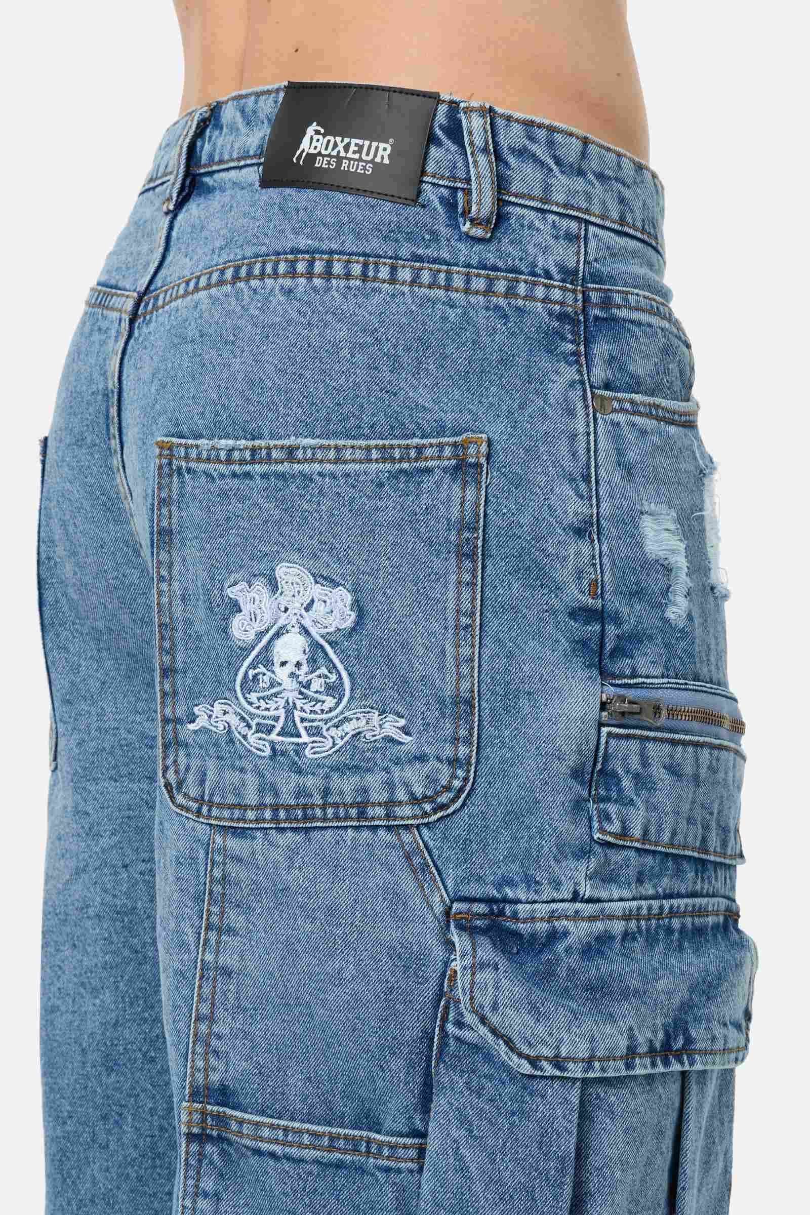 BOXEUR DES RUES Jeans loose fit »BOXEUR DES RUES Jeansshorts Multy Pocket«