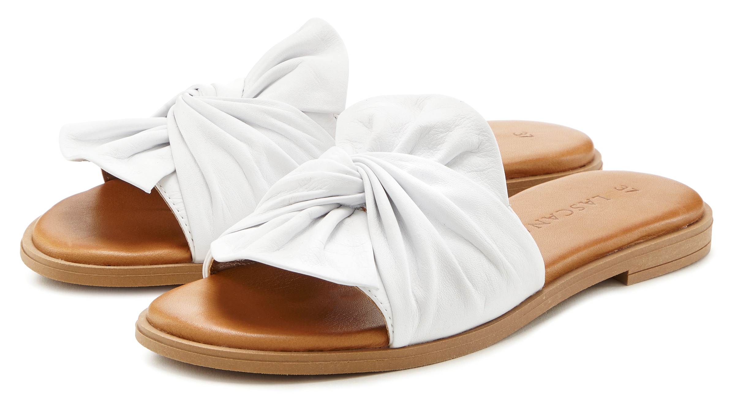 Image of LASCANA Pantolette "Mule, Sandale, offener Schuh, Sommerschuh," aus Leder