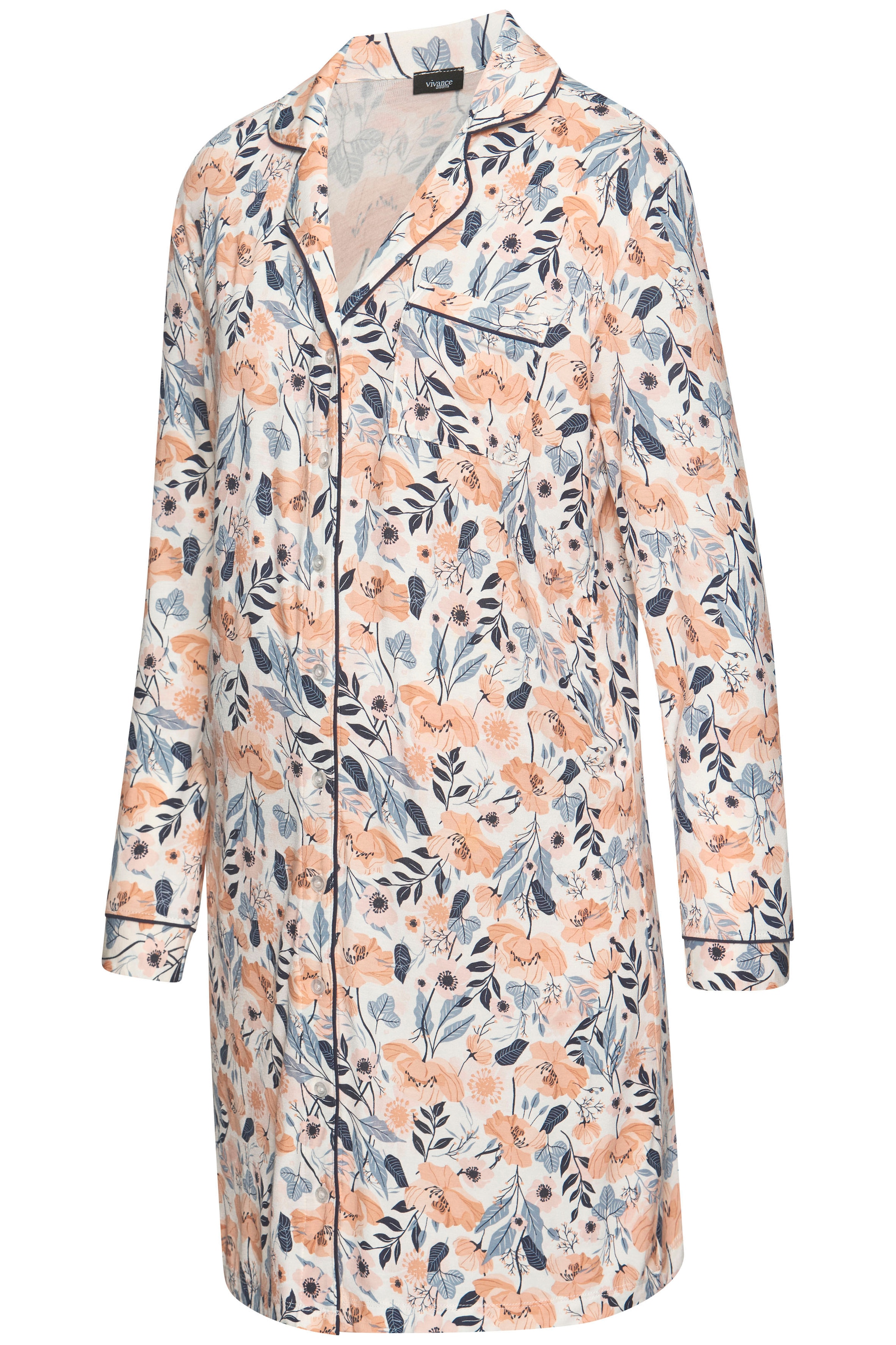 Vivance Dreams Chemise de nuit de grossesse Schöner Allover-Print