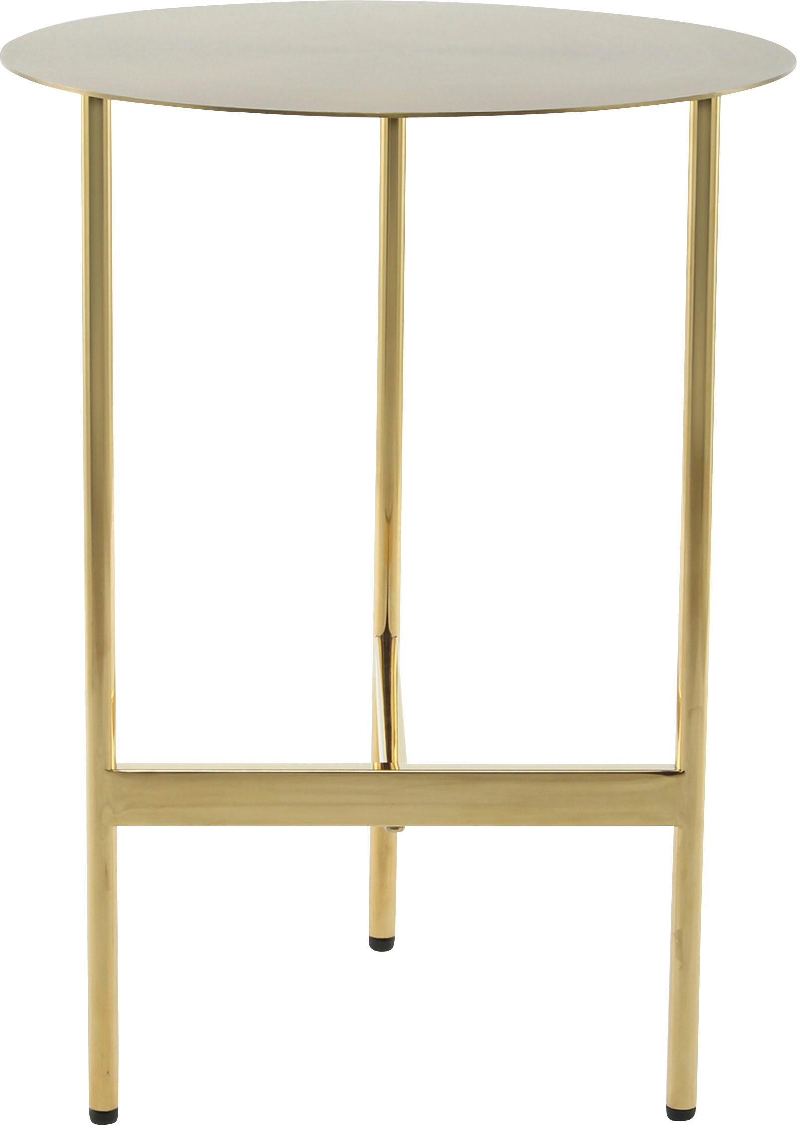 Kayoom Beistelltisch "Pema, Minimalistisches Design, Passt zu jedem Einrichtungsstil" 1 Stk. tlg. minimalistisches Gestelldesign aus Edelstahl, runde Ablagefläche