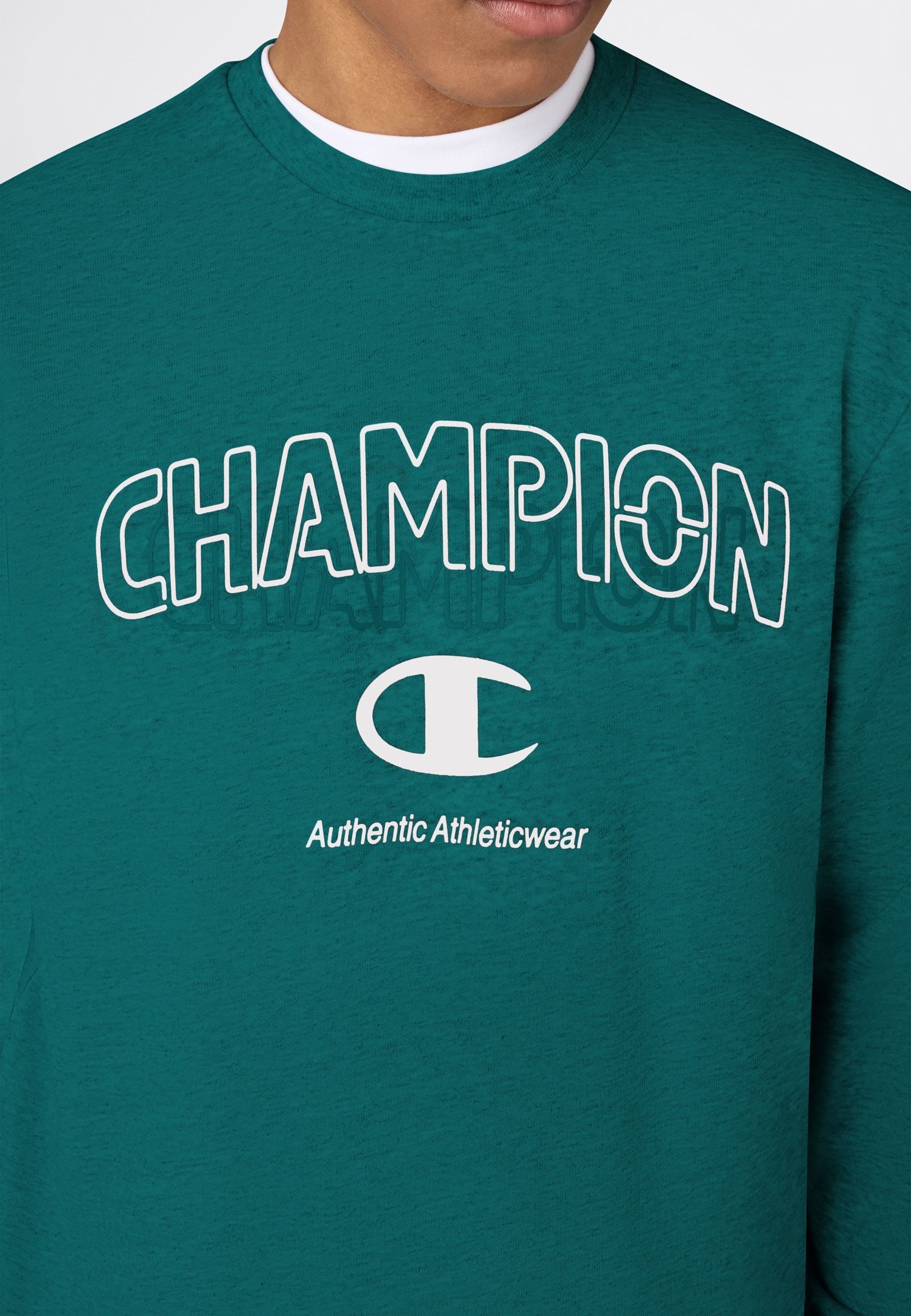 Champion Sweatshirt »Graphic Terry Crewneck Sweatshirt«, sportlicher Schnitt, für Sportmode und Freizeit, Rundhalsausschnitt
