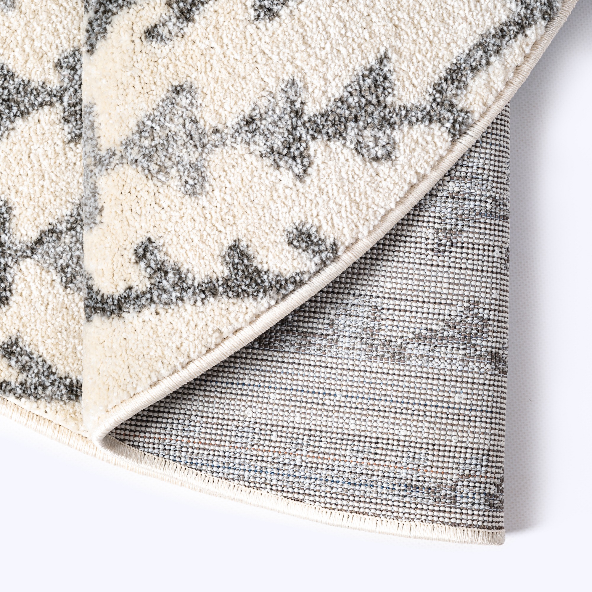 Sanat Teppich »Boho 8204  , auch als Läufer und in Rund« rund 10 mm Höhe Kurzflor, robust, Boho, Scandic, für Fussbodenheizung geeignet