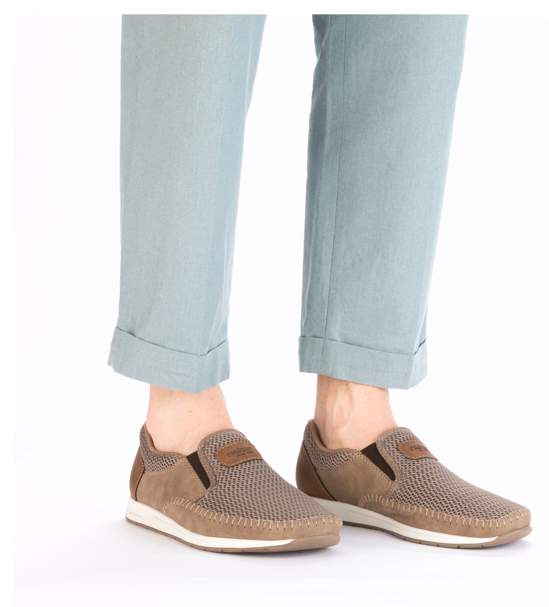 Rieker Slipper  Sneaker slip-on, chaussure à enfiler avec inserts stretch