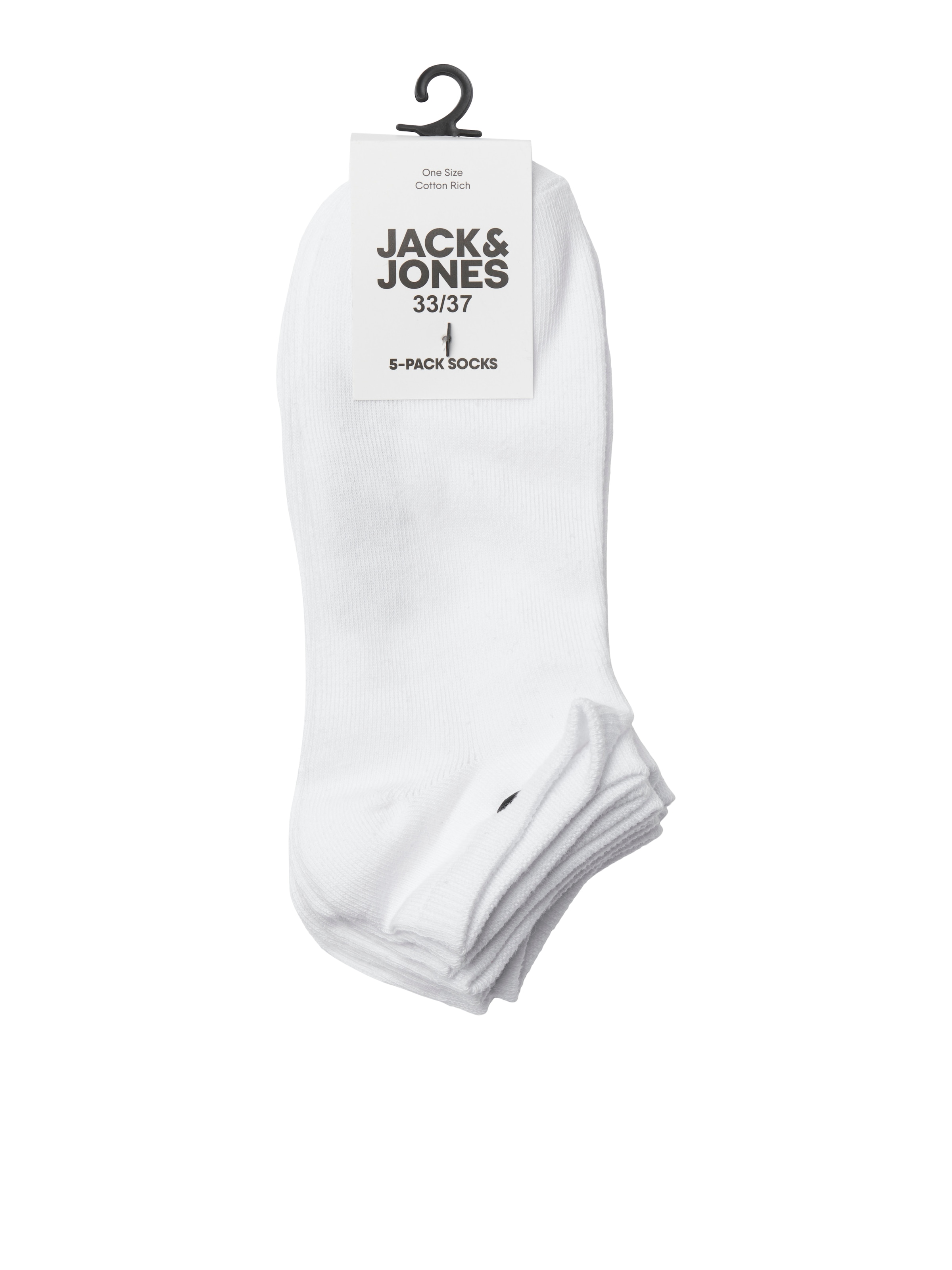 Jack & Jones Junior Socken »JACDONGO im 5er Pack, mit Stretchbund, knöchellang« Packung, 5 Paar tlg. unifarben, casual, eng, Jersey