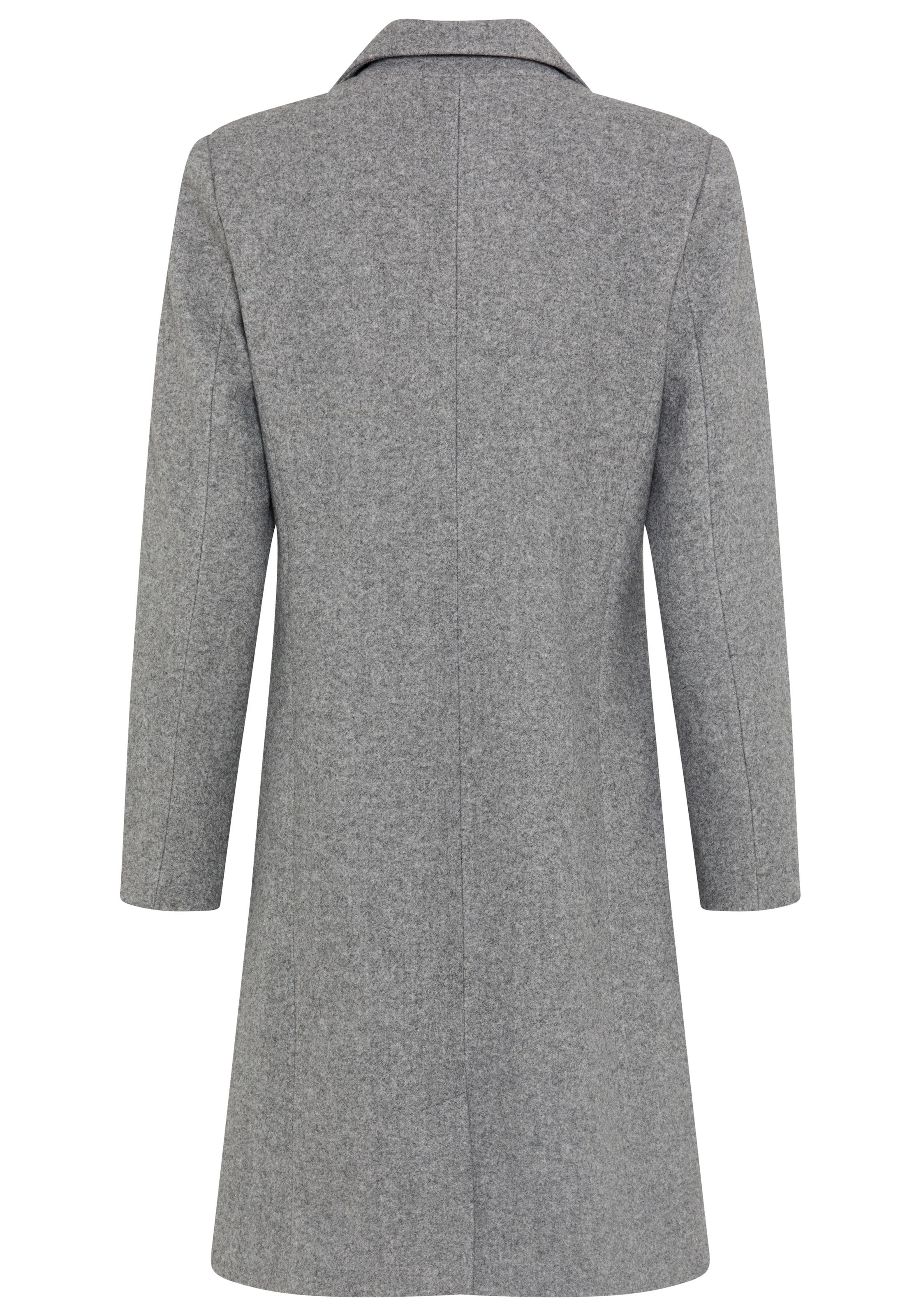 Tamaris Manteau long coupe ajustée, col à revers et boutons, idéal pour la mi-saison