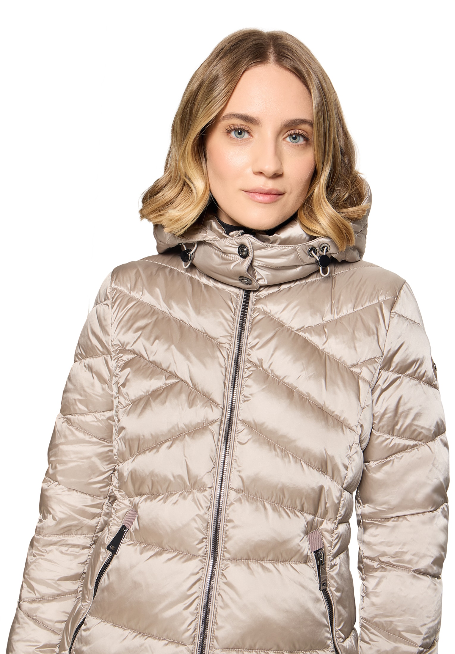 Gil Bret Steppjacke mit Kapuze Winterjacke mit abnehmbarer Kapuze
