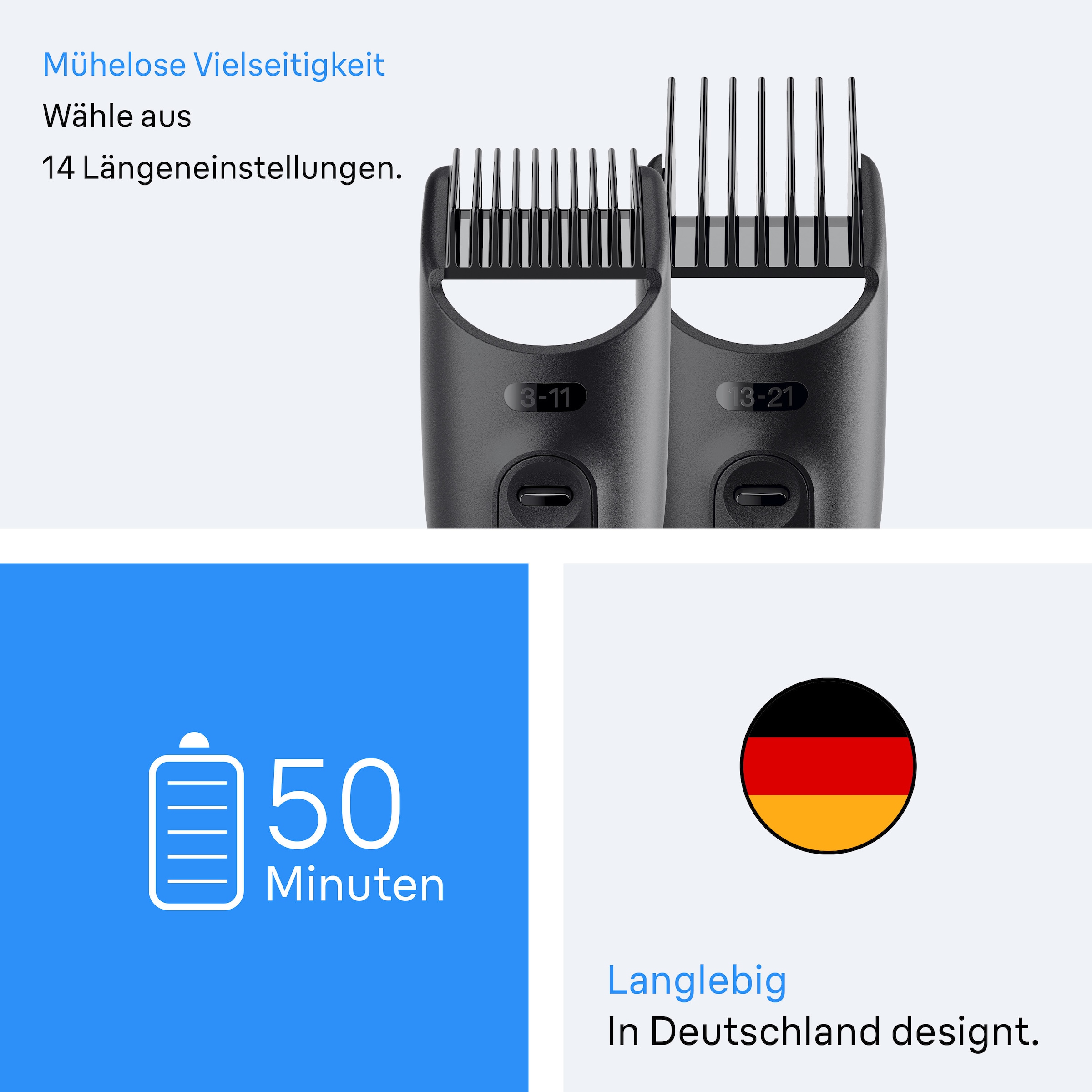 Braun Tondeuse à cheveux »All-in-One Series 3, 8in1 Pflegeset« lame ultra tranchante, 14 réglages de longueur, 50 min d'autonomie batterie