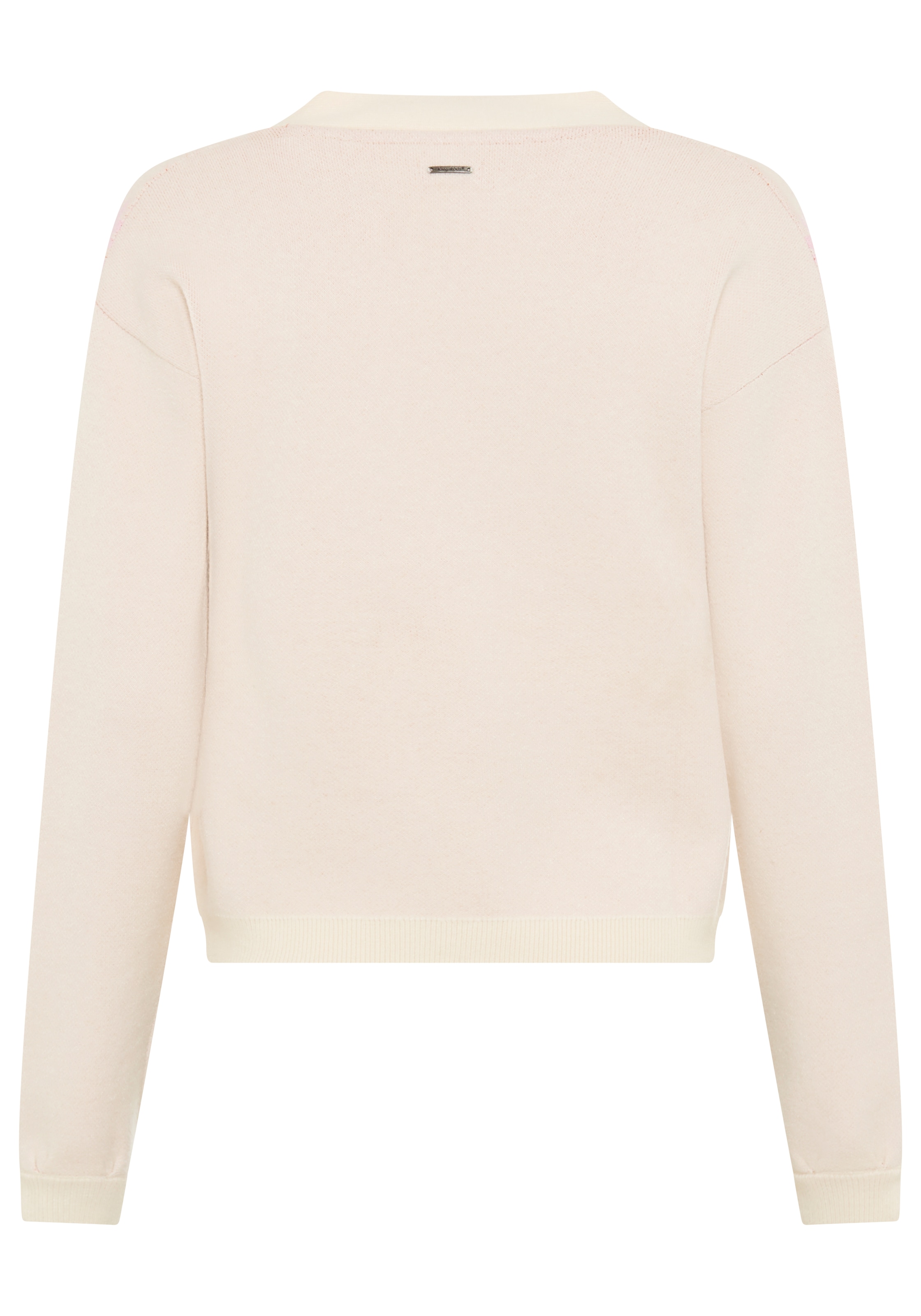 KangaROOS Veste en tricot Strickjacke aus Feinstrick, bequeme Passform, Blumenmuster