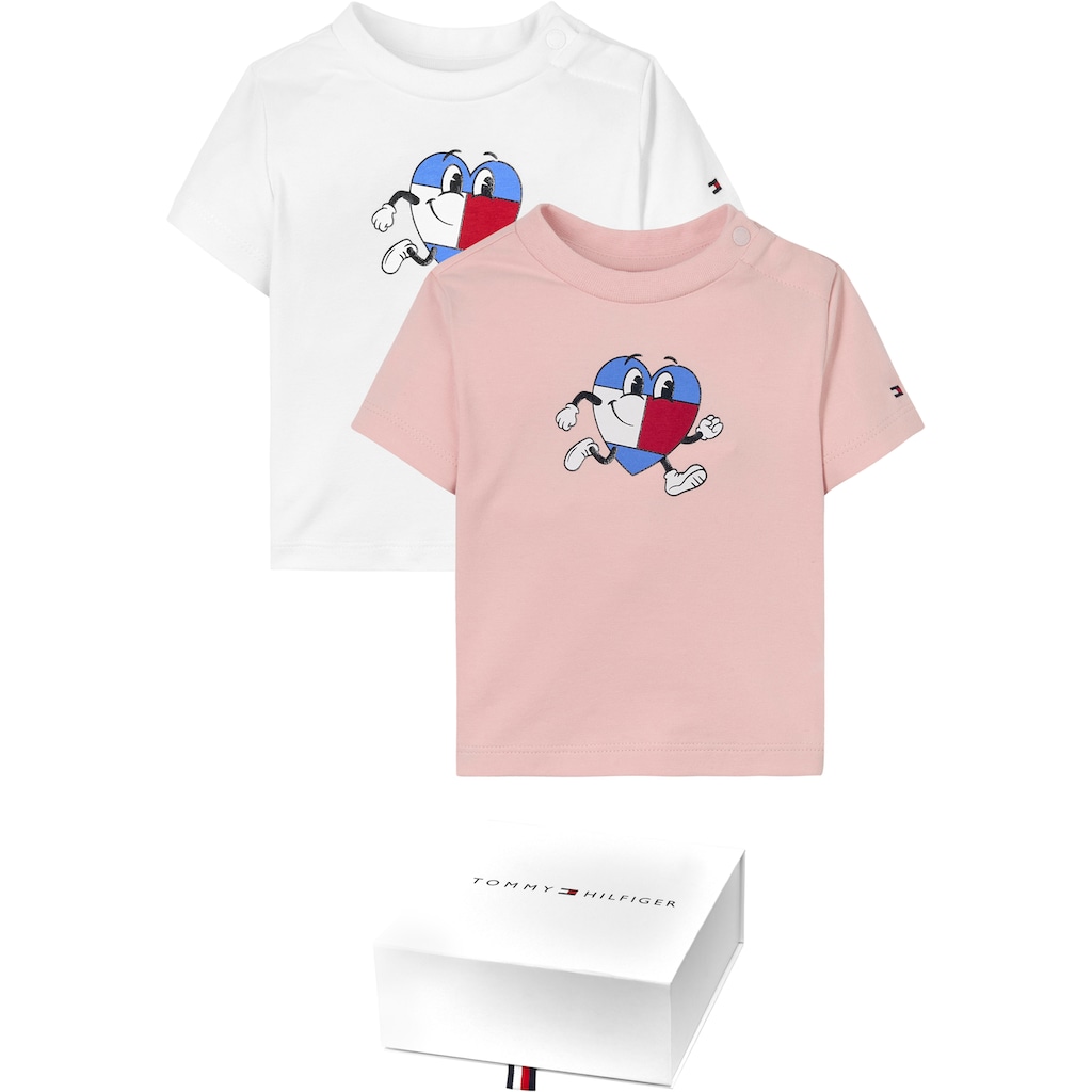 Tommy Hilfiger T-Shirt »BABY FLAG TEE 2 PACK GIFTBOX«, (Packung, 2 tlg., 2er-Pack)