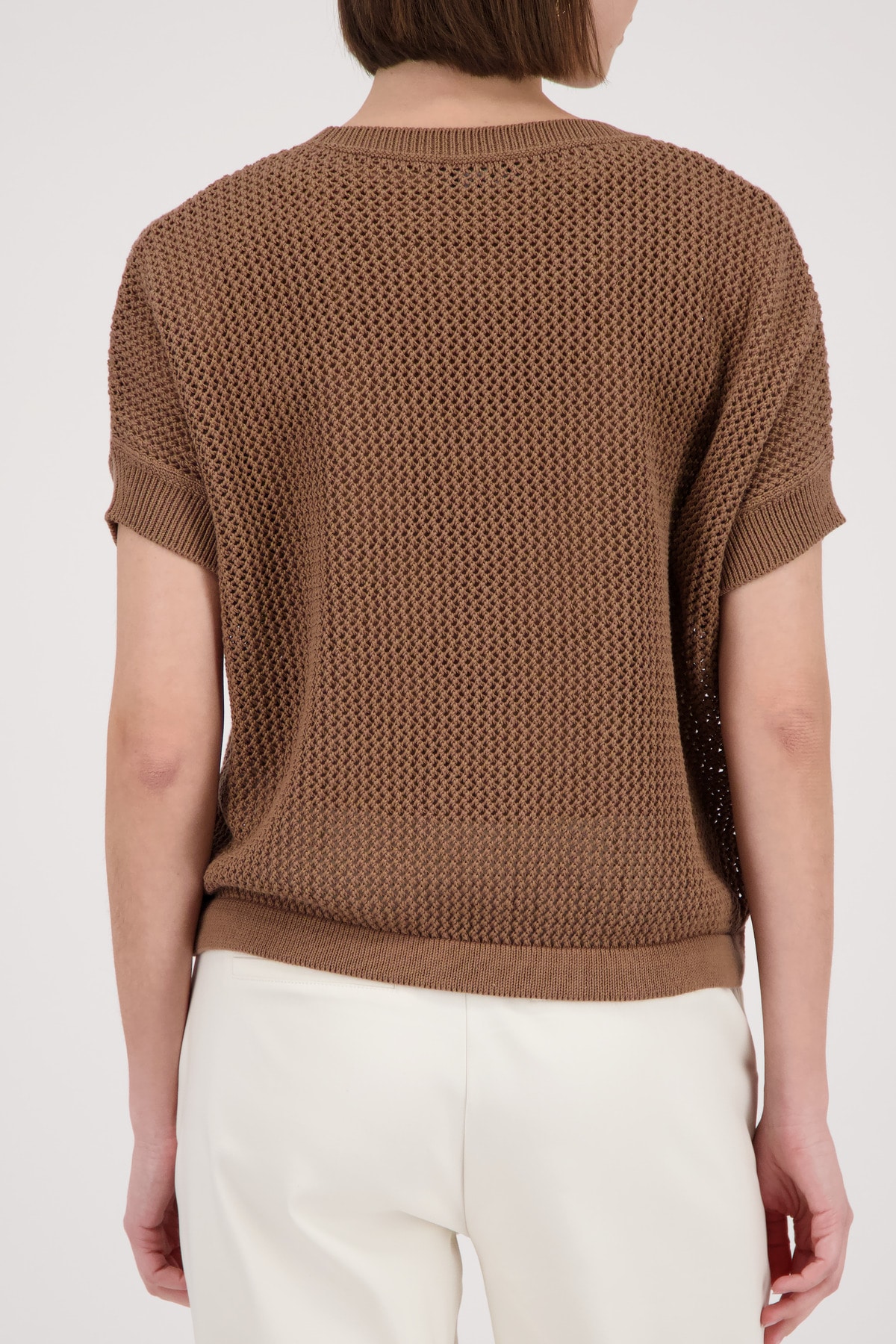 Monari Pull ajouré »Pullover Basic Schmuck« Regular fit mit Strasssteinen