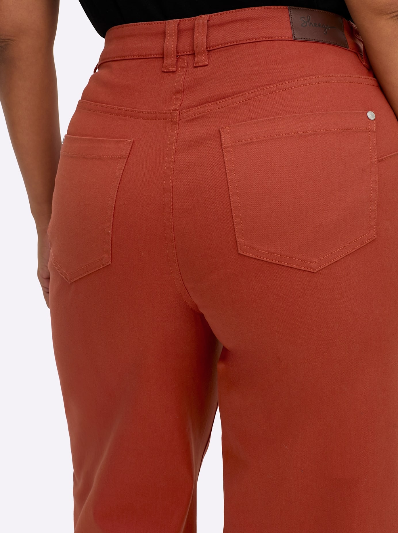 Sheego Jeans taille haute 1 cuis tlg.