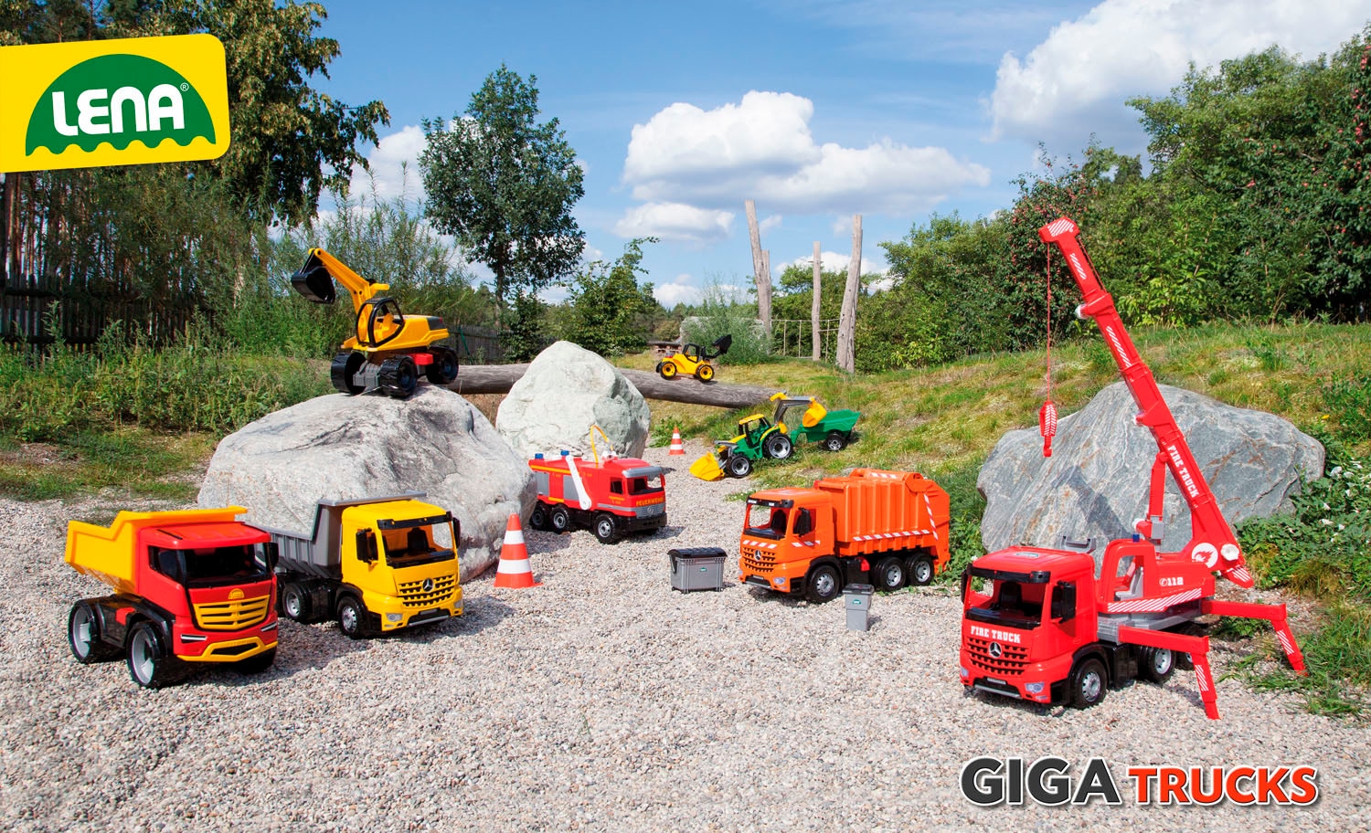 Lena® Spielzeug-Kipper »GIGA TRUCKS Muldenkipper, lose« Made in Europe