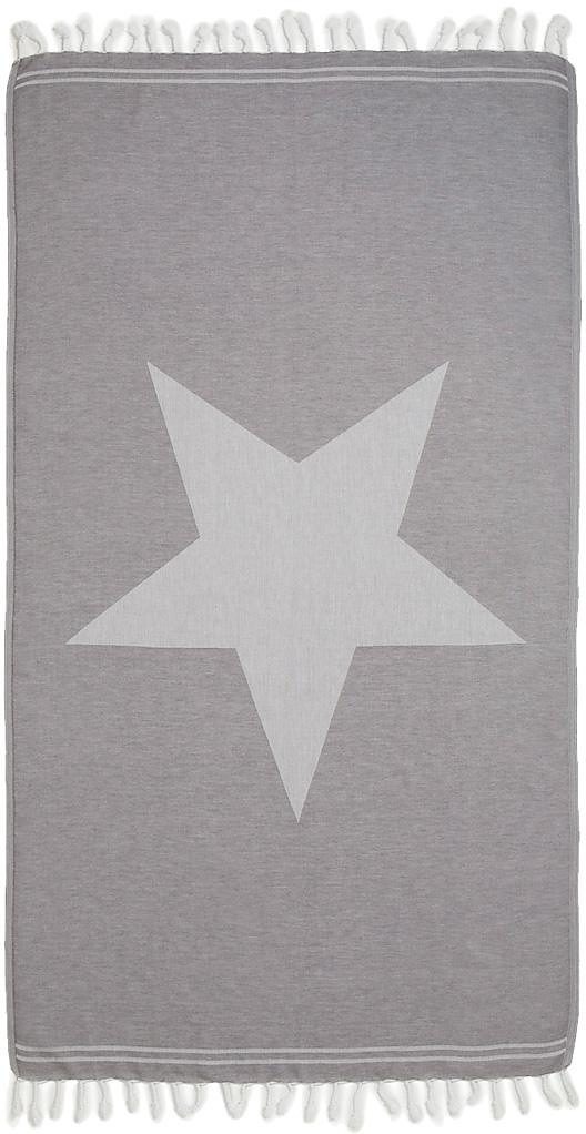 Image of Seahorse Hamamtuch »Asteris«, (1 St.), 100x180 cm, mit grossem Stern Motiv & Fransen, ideal als Strandtuch bei Ackermann Versand Schweiz