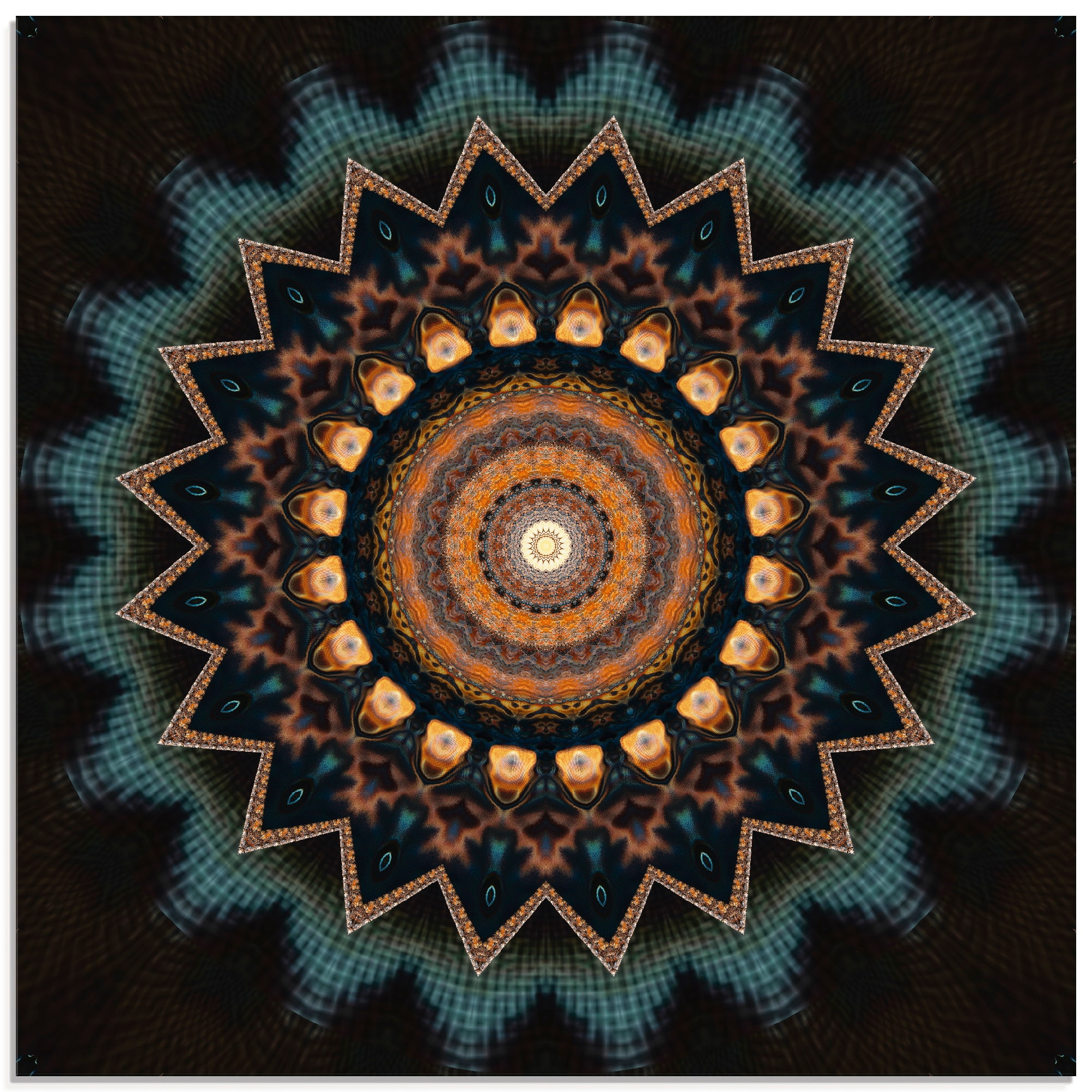 Image of Artland Glasbild "Mandala kosmisches Bewusstsein" Muster 1 Stk. tlg. in verschiedenen Grössen