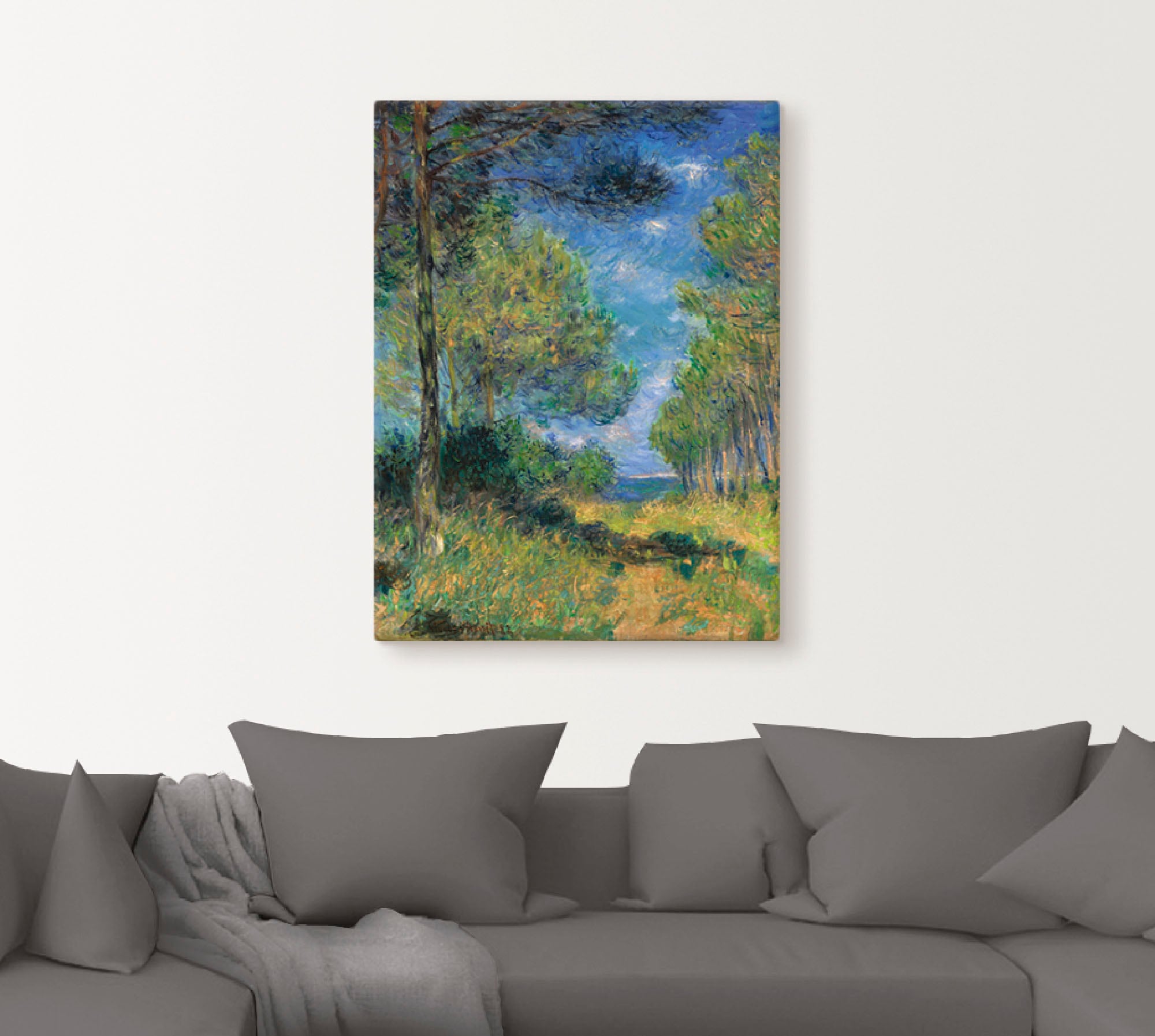 Artland Tableau sur toile »Nadelbäume in Varengeville. 1882« 1 cuis tlg. auf Holzrahmen gespannt