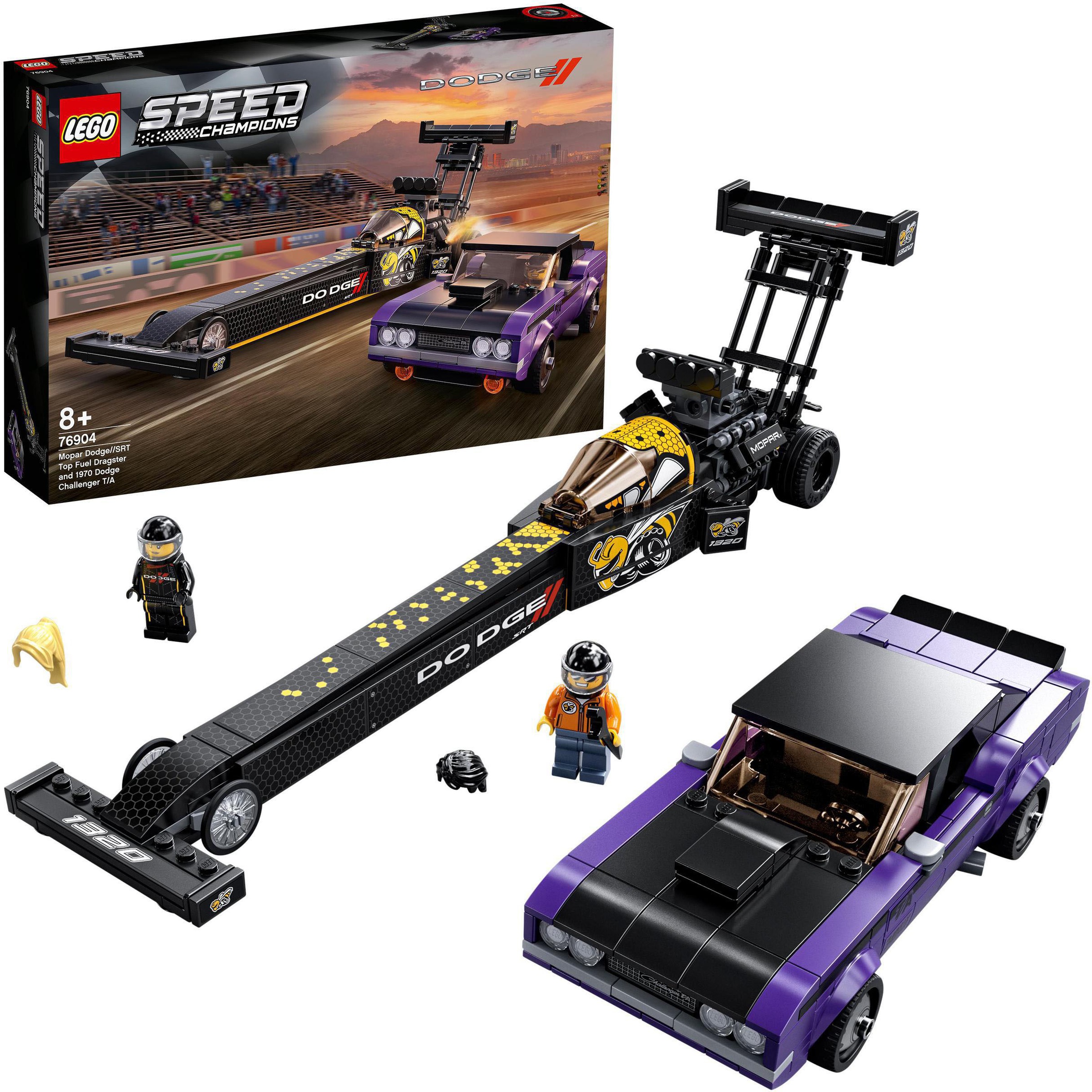 Image of LEGO® Konstruktionsspielsteine »Mopar Dodge//SRT Dragster & 1970 Dodge Challenger (76904)«, (627 St.), LEGO® Speed Champions bei Ackermann Versand Schweiz