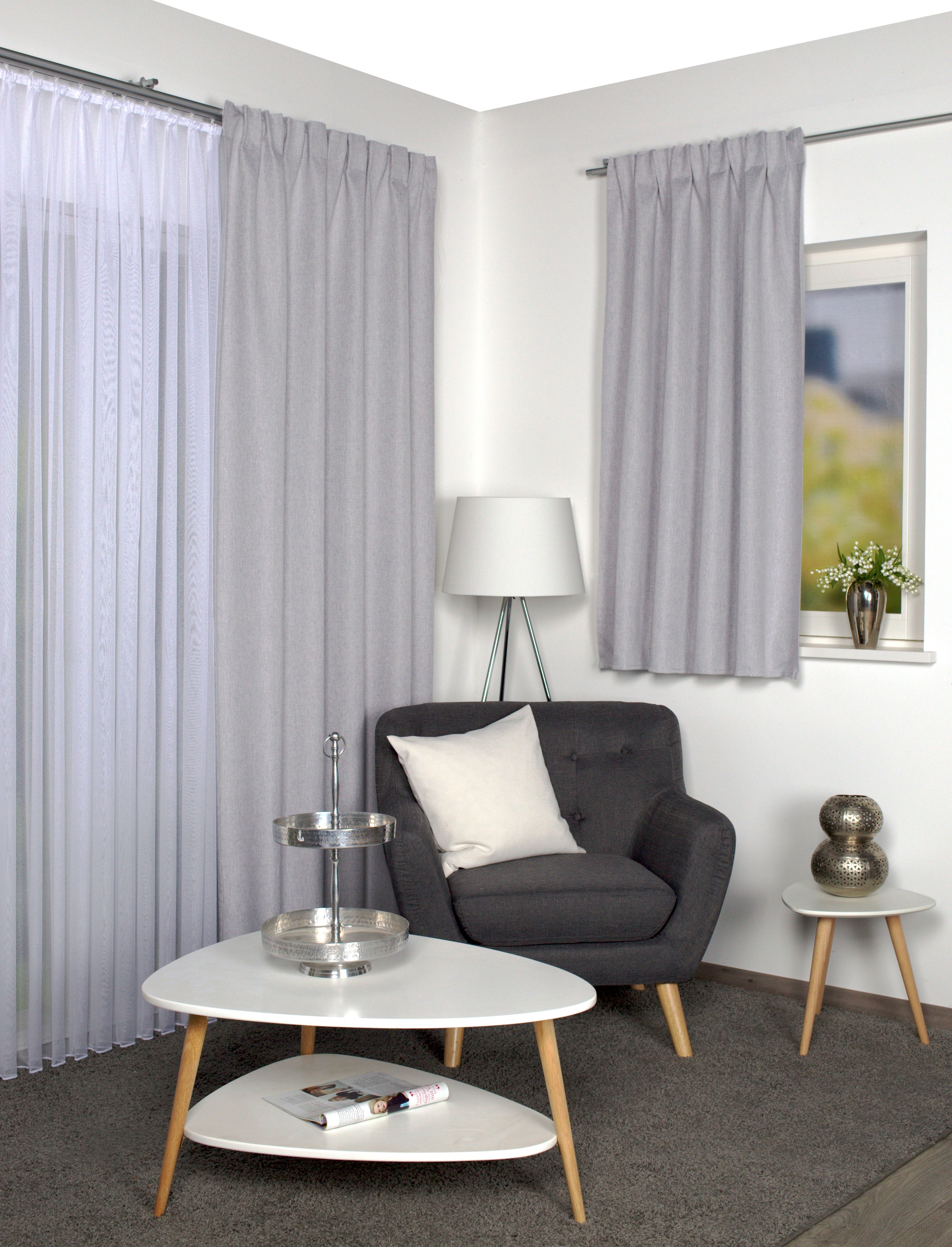 Image of Home Basics Gardine »SANDA Set«, (3 St.), Fertigschal, blackout bei Ackermann Versand Schweiz