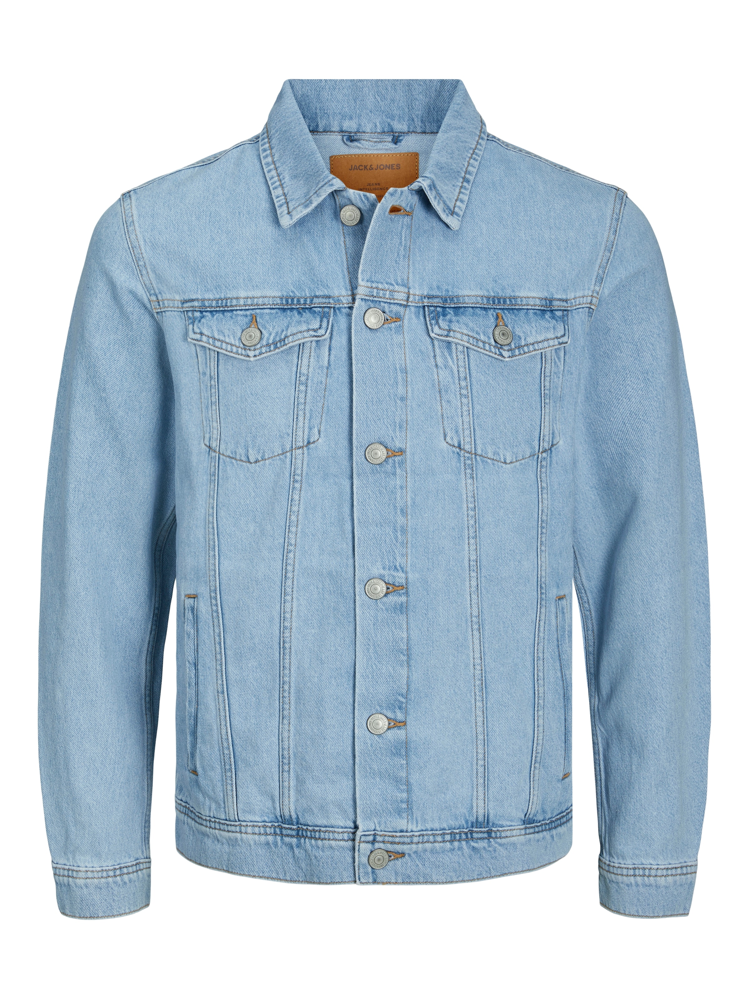 Jack & Jones Jeansjacke »JJIJEAN  Denimjacke, ideal für Frühling, mit Knopfleiste und Taschen« Abriebeffekte, modisch, regular fit, Baumwolle