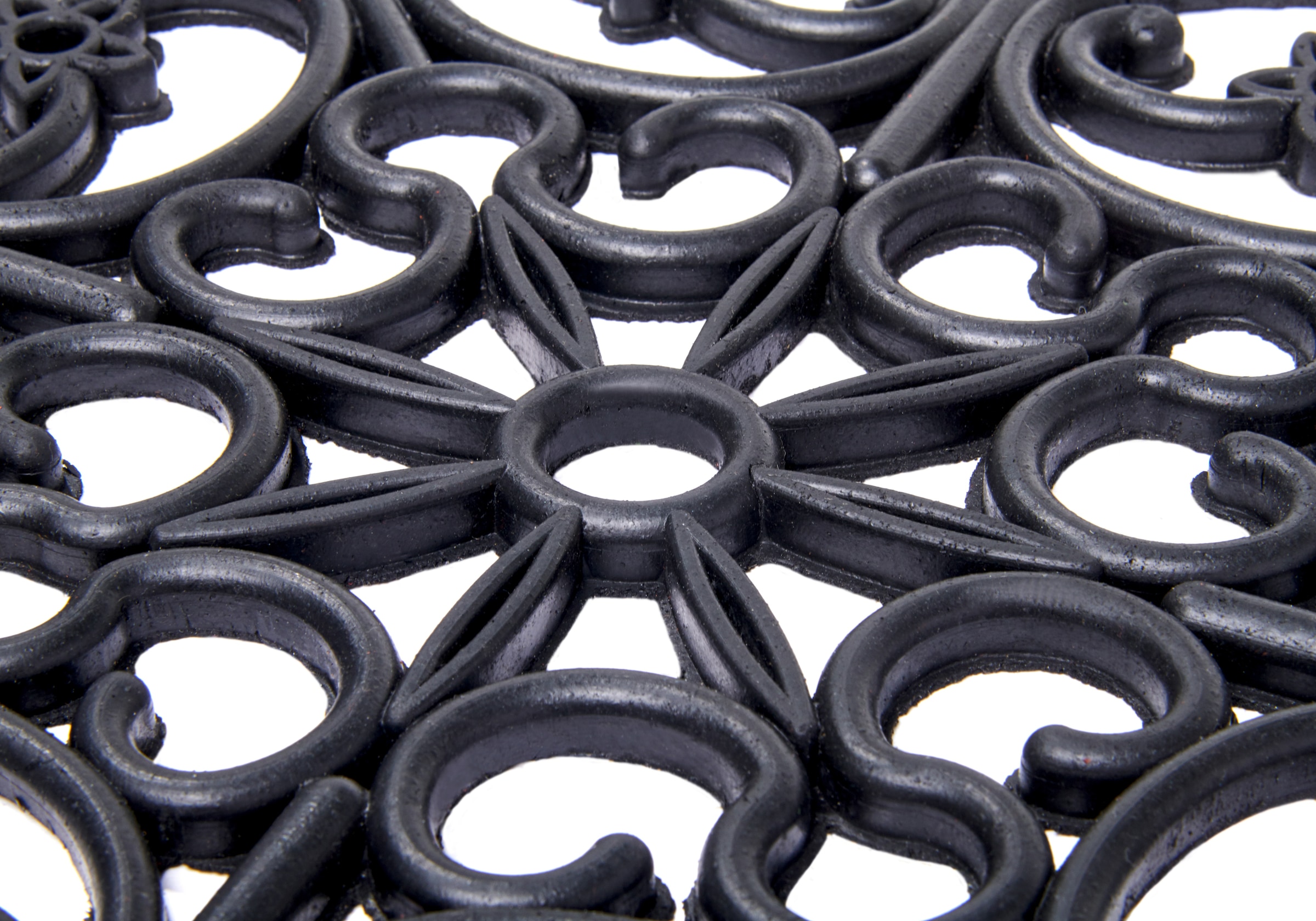 HANSE Home Fussmatte »Mix Mats Gusseisen-Optik Gummi Trellis, Türmatte«, rechteckig, 8 mm Höhe, Strapazierfähig, pflegeleicht, robust, wetterfest, UV-beständig
