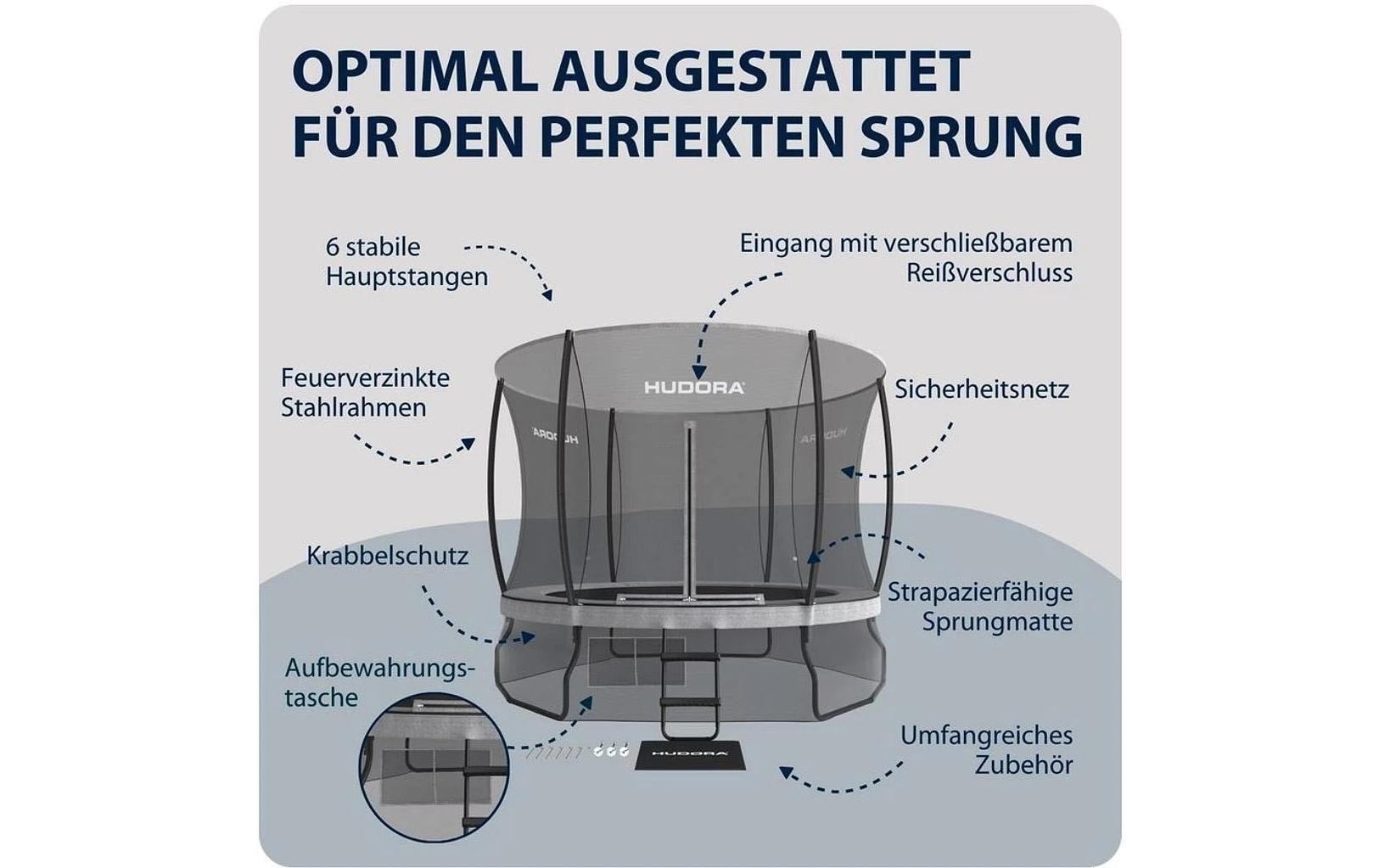 Hudora Gartentrampolin »Fantastic Complete Durchmesser: 300 cm«