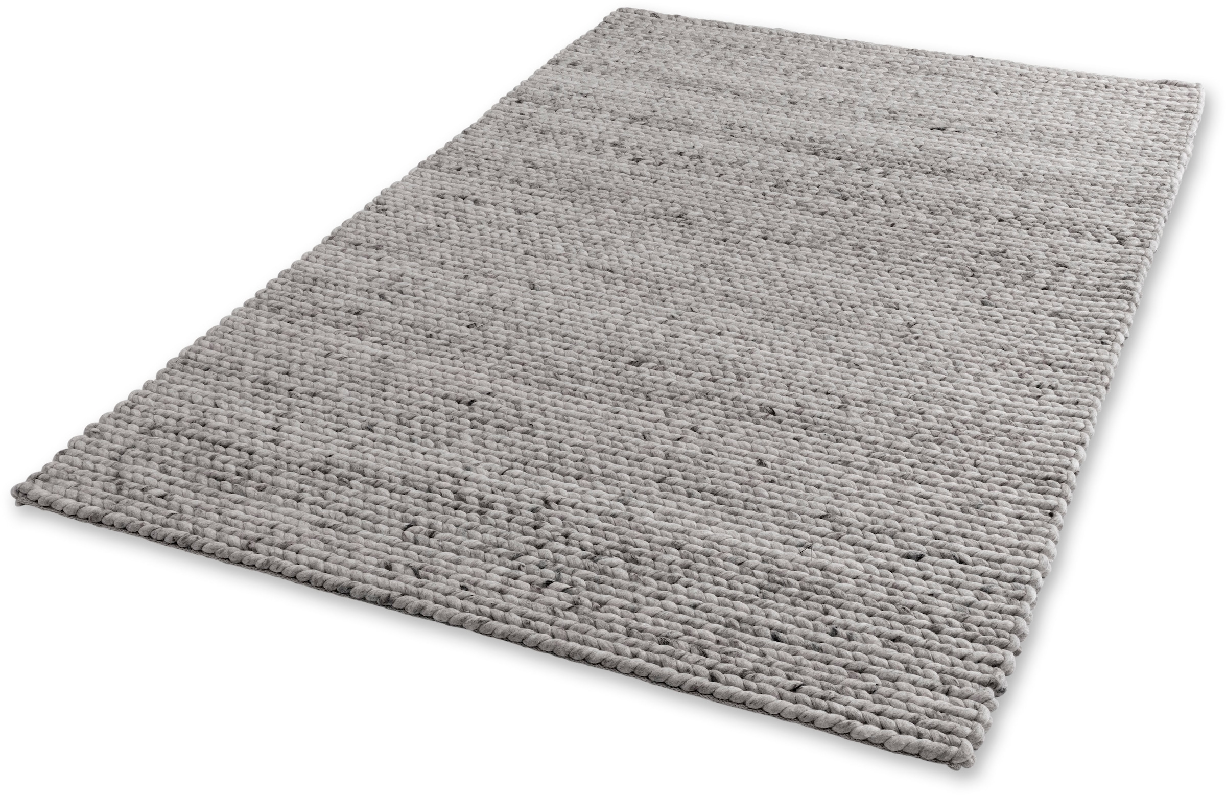 SCHÖNER WOHNEN-Kollektion Teppich »Enisa 6027« rechteckig 15 mm Höhe Struktur, Wolle, handweb, Wohnzimmer, Schöner Wohnen Kollektion