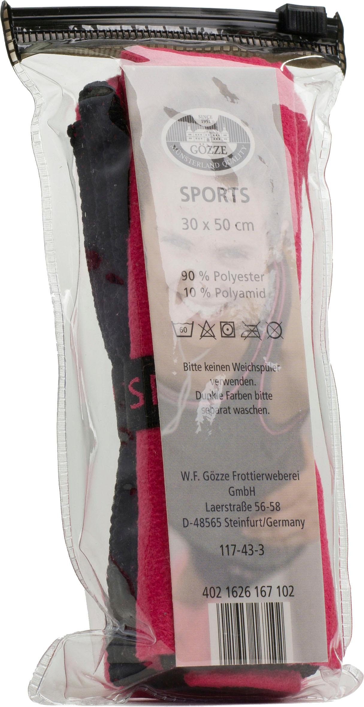 Gözze Serviette de sport »Sports by Gözze« im Set, schnell trocknend, Mikrofaser, für Sport, Reisen & Camping