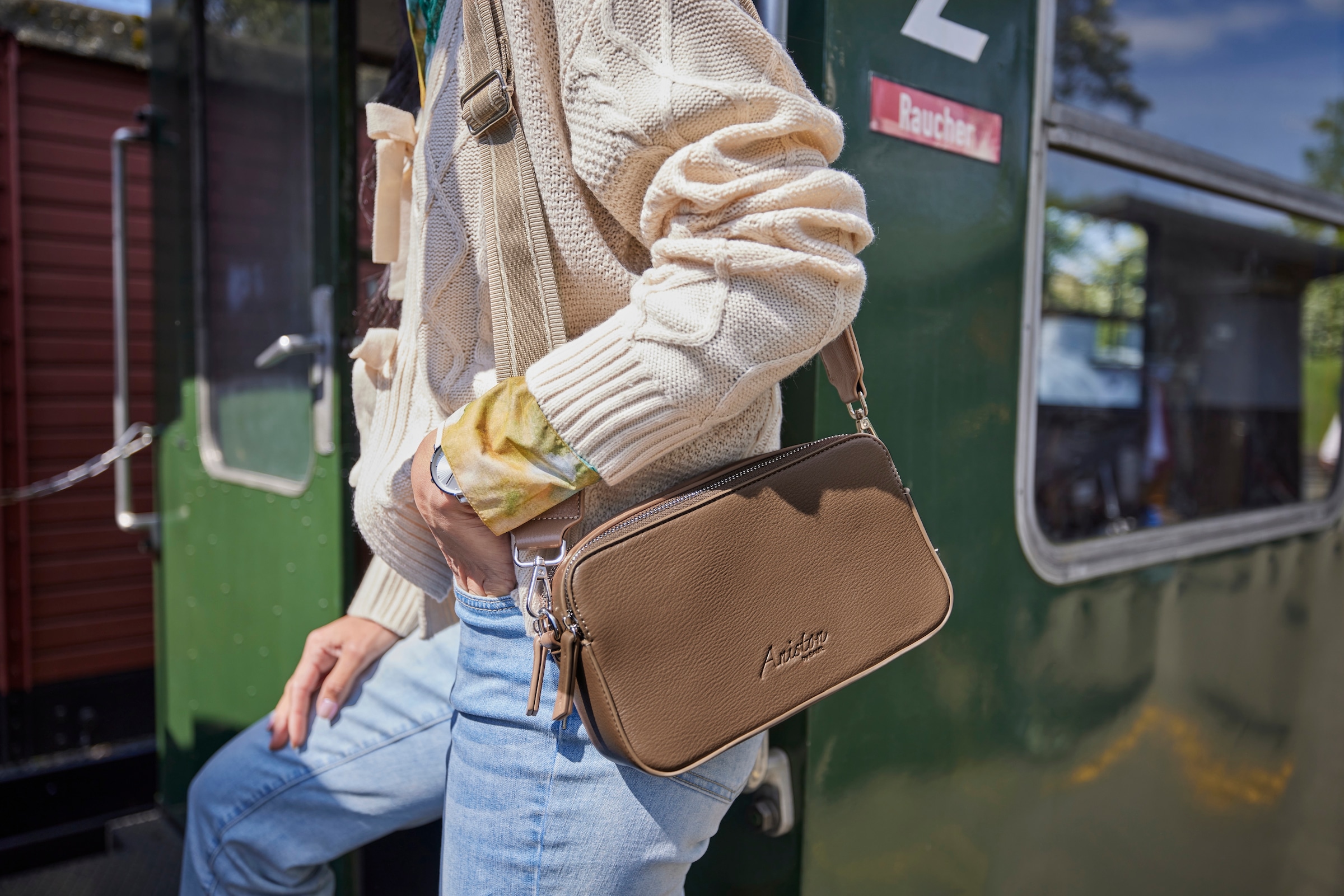 Aniston ACCESSOIRES Umhängetasche »Vera« Handtasche, Citybag, Tragetasche, Boxbag