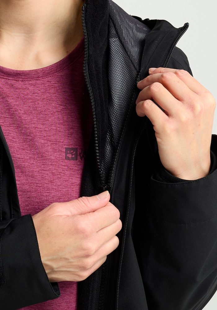 Jack Wolfskin 3-in-1-Funktionsjacke »MOONRISE 3IN1 JKT W«, mit Kapuze