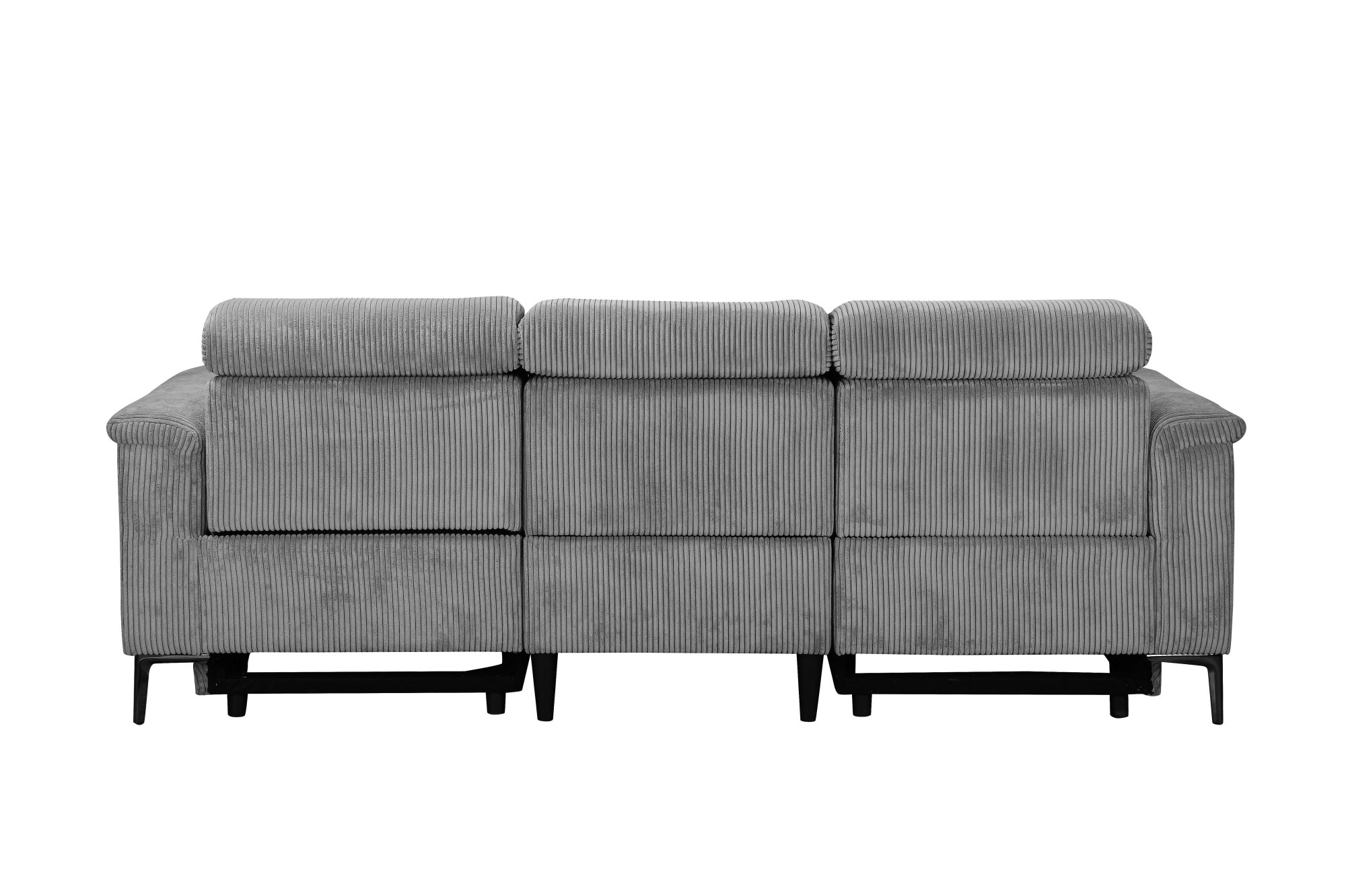 Home affaire 3-Sitzer »LUND Cord, B. 222cm, manuelle/elektrische Relaxfunktion in 2 Sitzen,« USB-C bei elektrischer Ausführung, Kopfteilverstellung