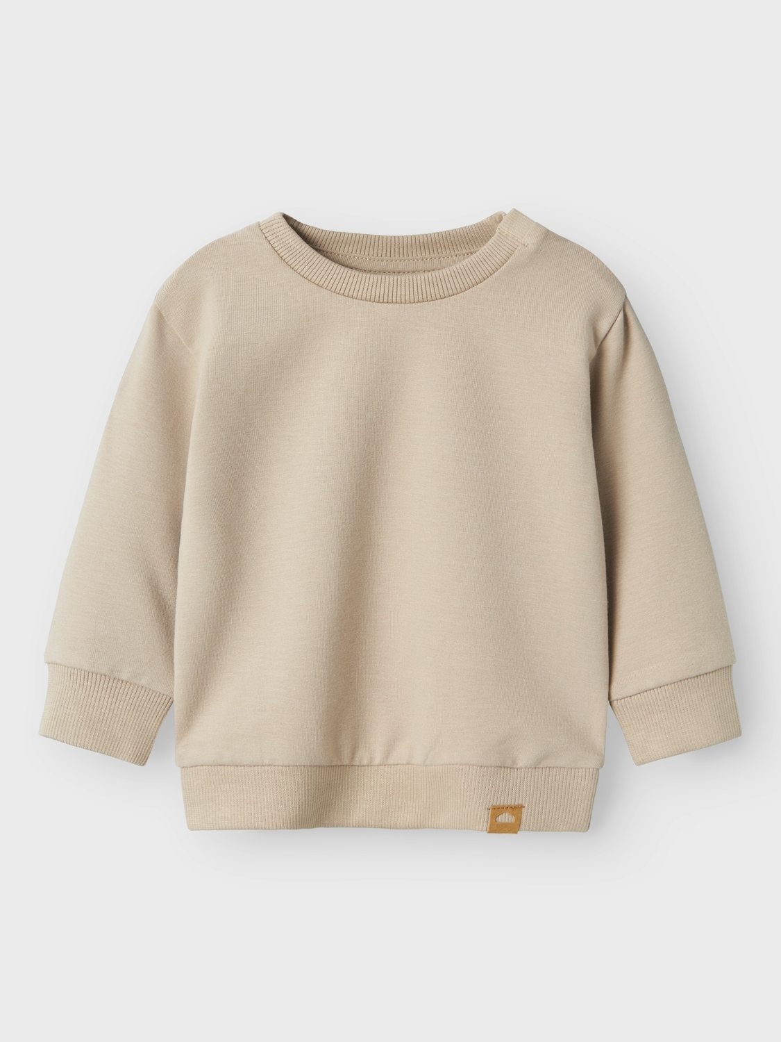 Image of Name It Sweatshirt "NBNTAKKI für Mädchen und Jungen mit Druckknopf und Stretch", unifarben, casual, regular fit, Baumwollmix, Rundhals