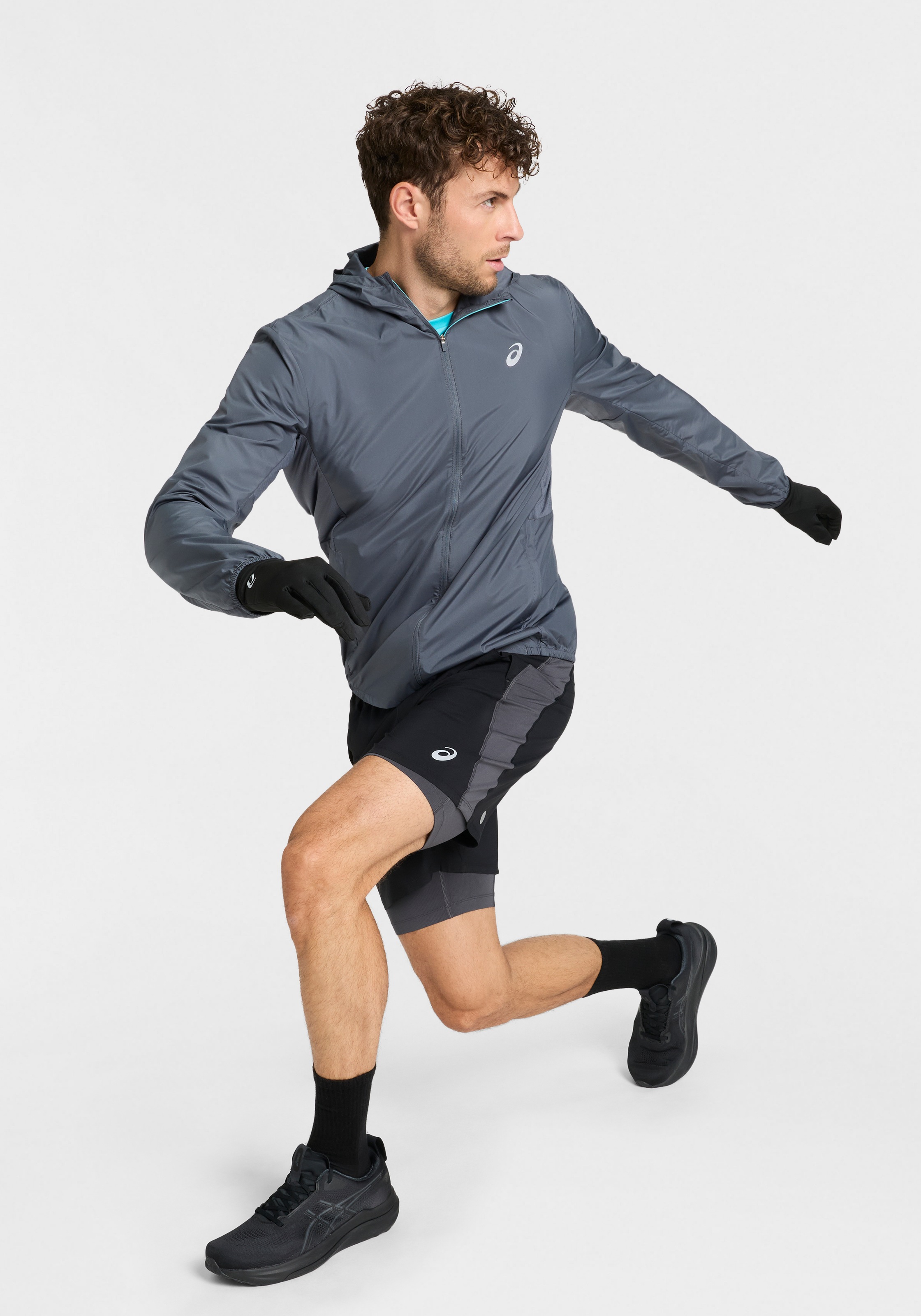 Asics Short de course »ROAD 2-N-1 7IN SHORT«  design 2-en-1, avec poches fendues, style sportif