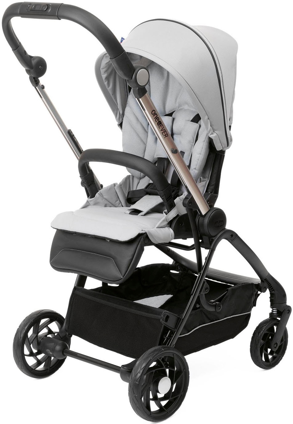 Chicco Kombi-Kinderwagen »Kinderwagen One4ever, silverleaf«, mit zwei Sitzen