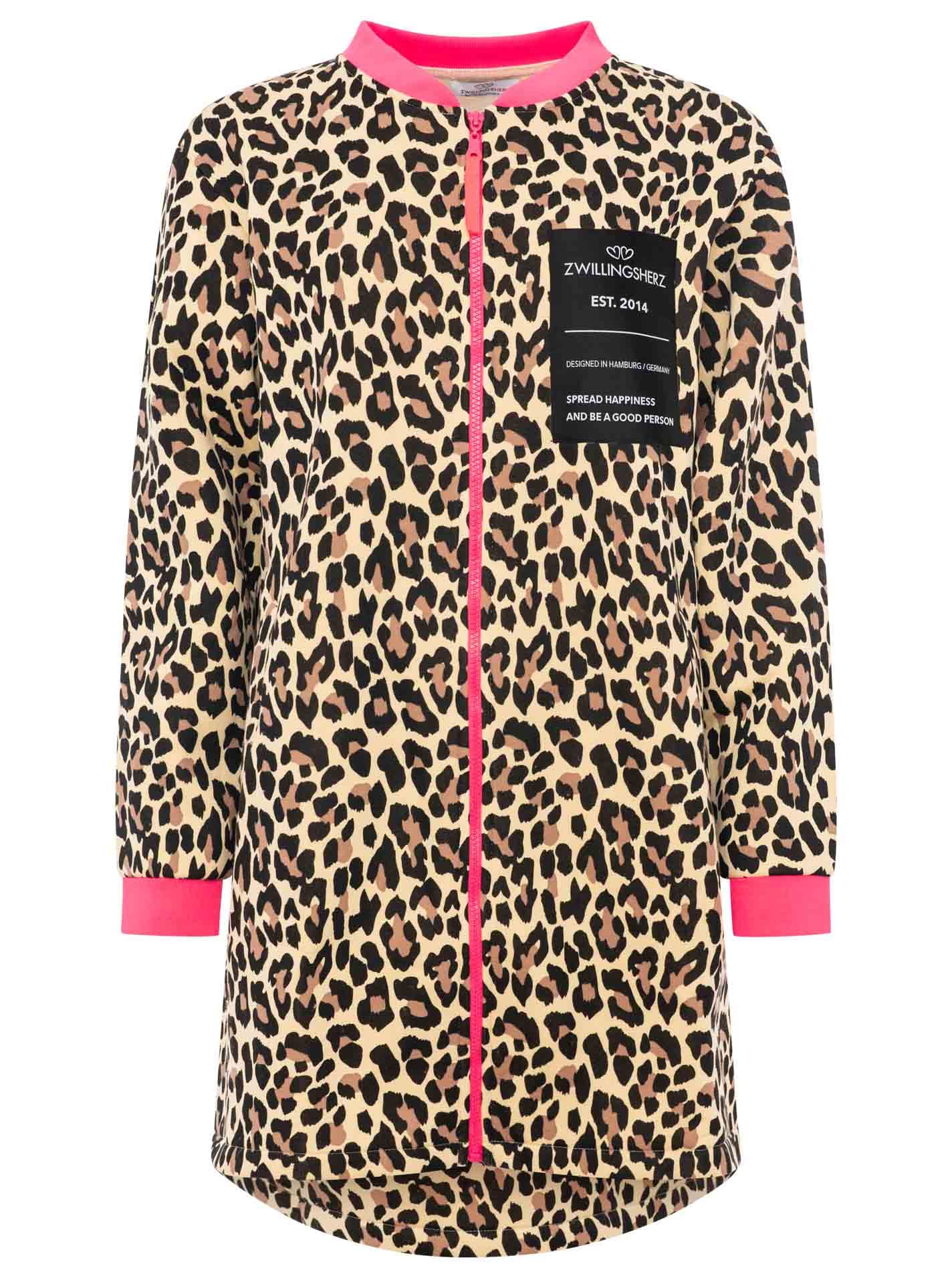 Zwillingsherz Kurzmantel »"Leo Love"« mit Patch, Reissverschluss, elastische Bündchen