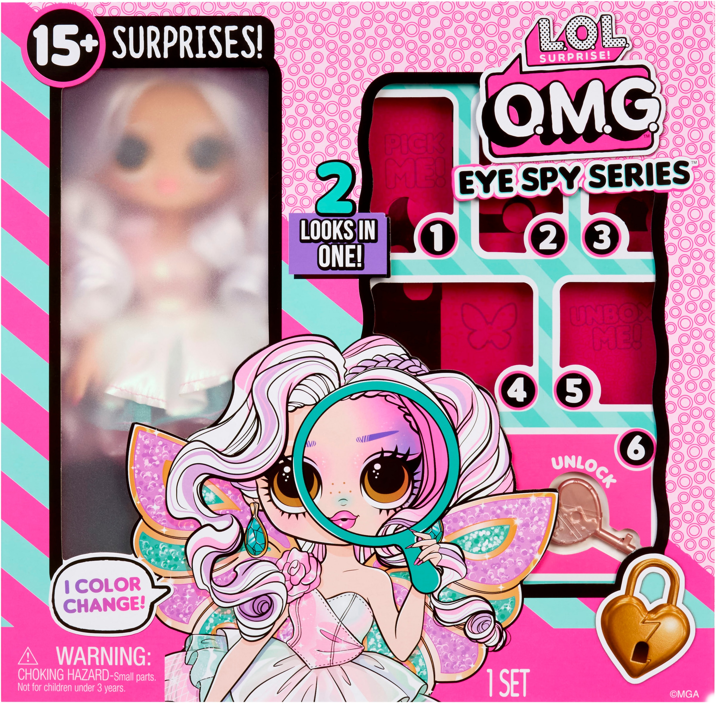 L.O.L. SURPRISE! Anziehpuppe »L.O.L. Surprise OMG Eye Spy - Fairy« mit magischem Farbwechsel