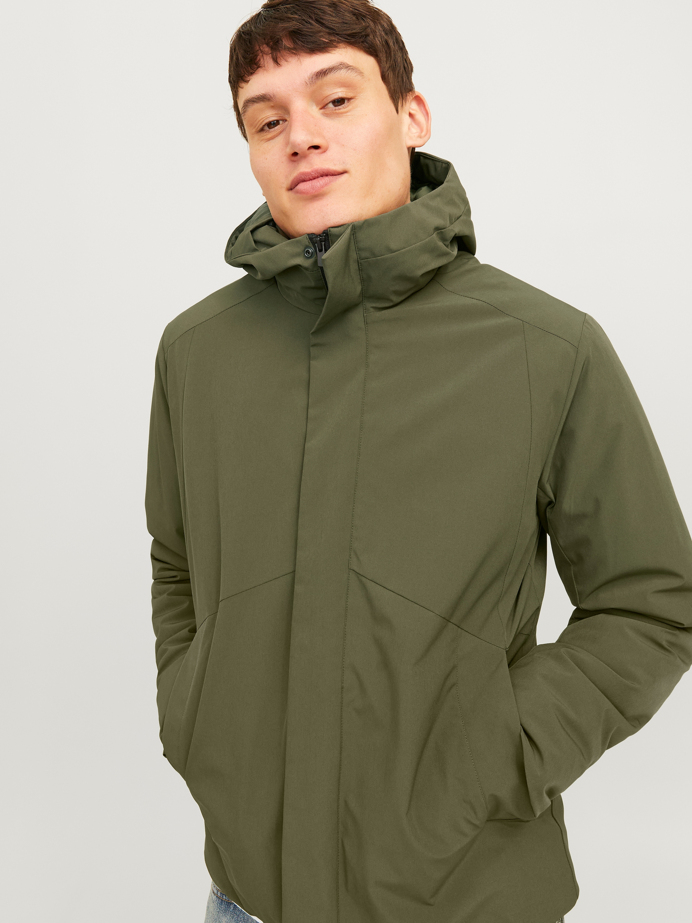 Jack & Jones Kurzjacke »JJEKEEN JACKET SN«, mit Kapuze