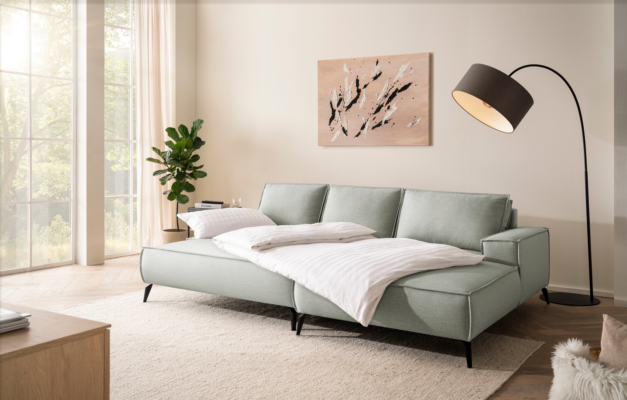 GOODproduct Sitzgruppe »TVINNU« Set,  Set, stellbar zum Schlafsofa (Krokodilverbinder)