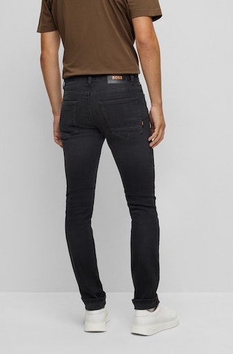 BOSS ORANGE Slim-fit-Jeans »Delaware BC-L-P«, mit Leder-Badge
